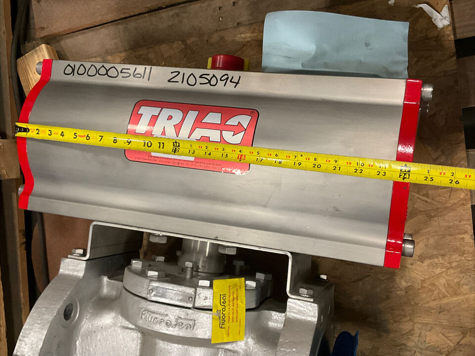 FLUOROSEAL 8" PLUG VALVE 15/020114C 8-R302F WITH TRIAC ACTUATOR 2R3500DA