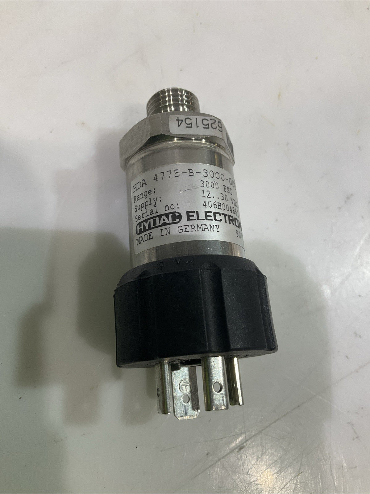 HYDAC ELECTRONIC 4775-B-3000-000 406H004851 PRESSURE TRANSDUCER LOT OF 2 Z2M