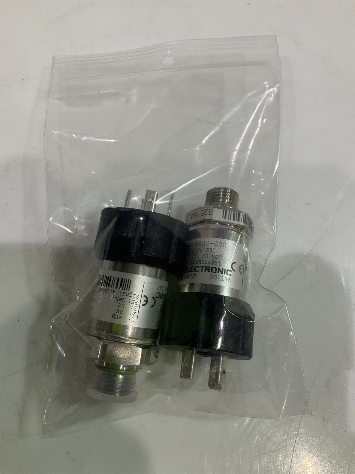 HYDAC ELECTRONIC 4775-B-3000-000 406H004851 PRESSURE TRANSDUCER LOT OF 2 Z2M