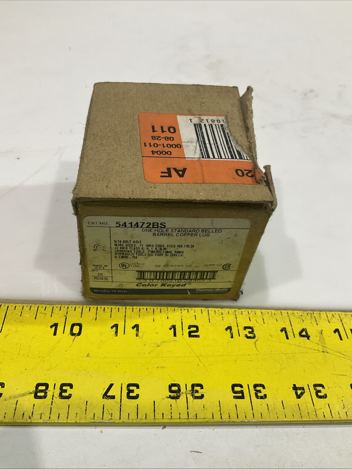 THOMAS & BETTS 541472BS HOLE STAND RELLED COOPER LOT OF 20 Z2M