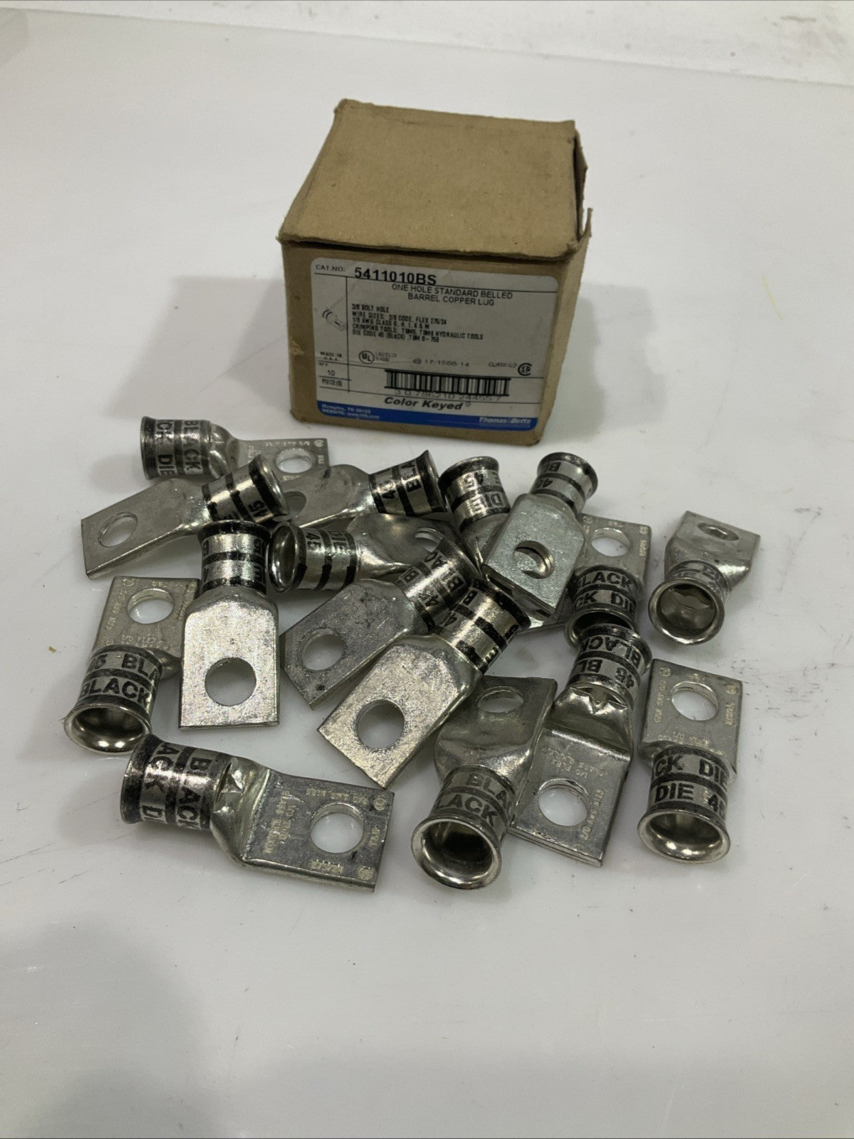 THOMAS & BETTS 5411010BS HOLE STANDARD BELLED BARREL LOT OF 16 Z2M