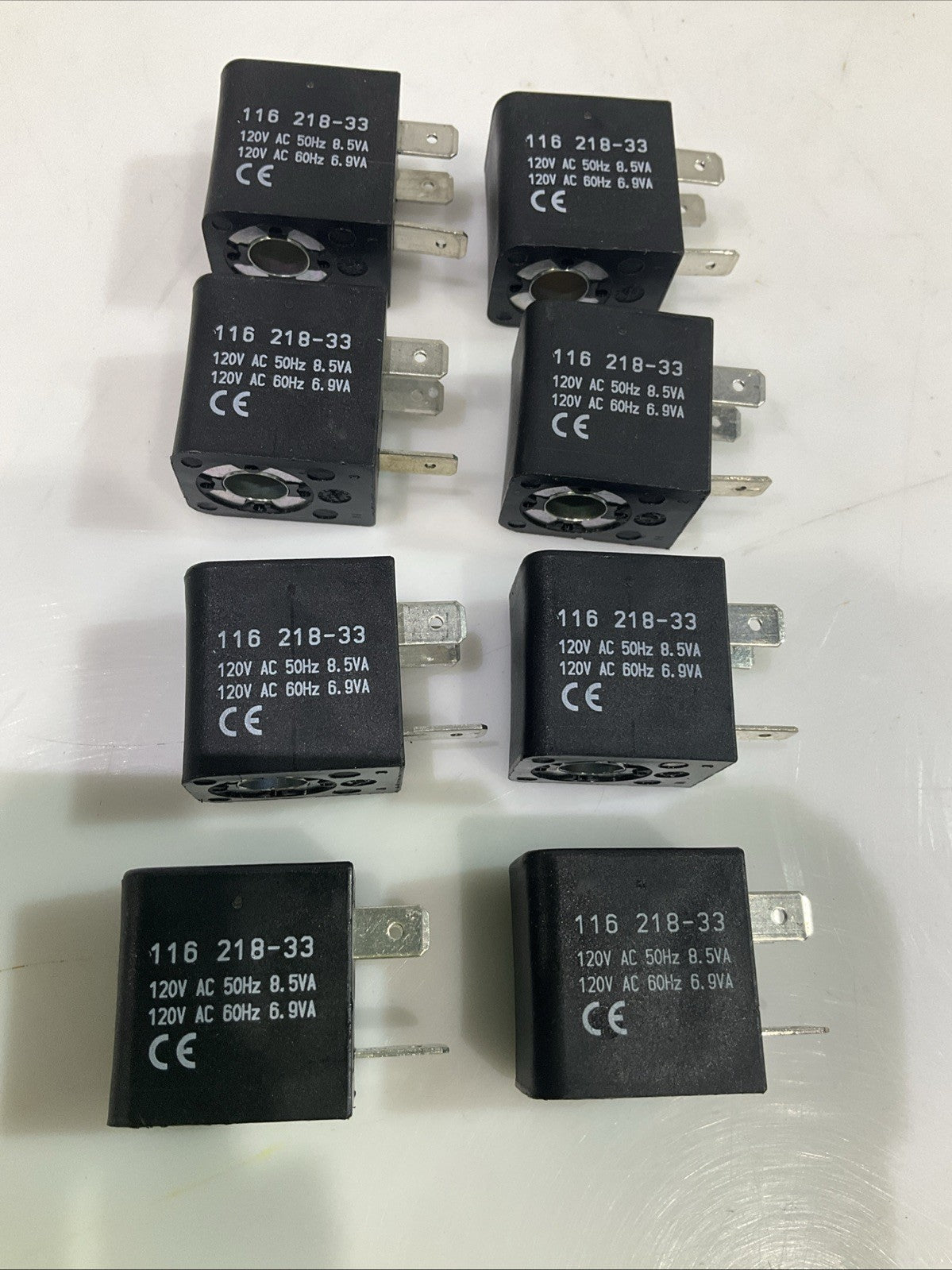 IR 116-218-33 SOLENOID VALVE COIL 120VDC 50/60HZ LOT OF 8 Z2M