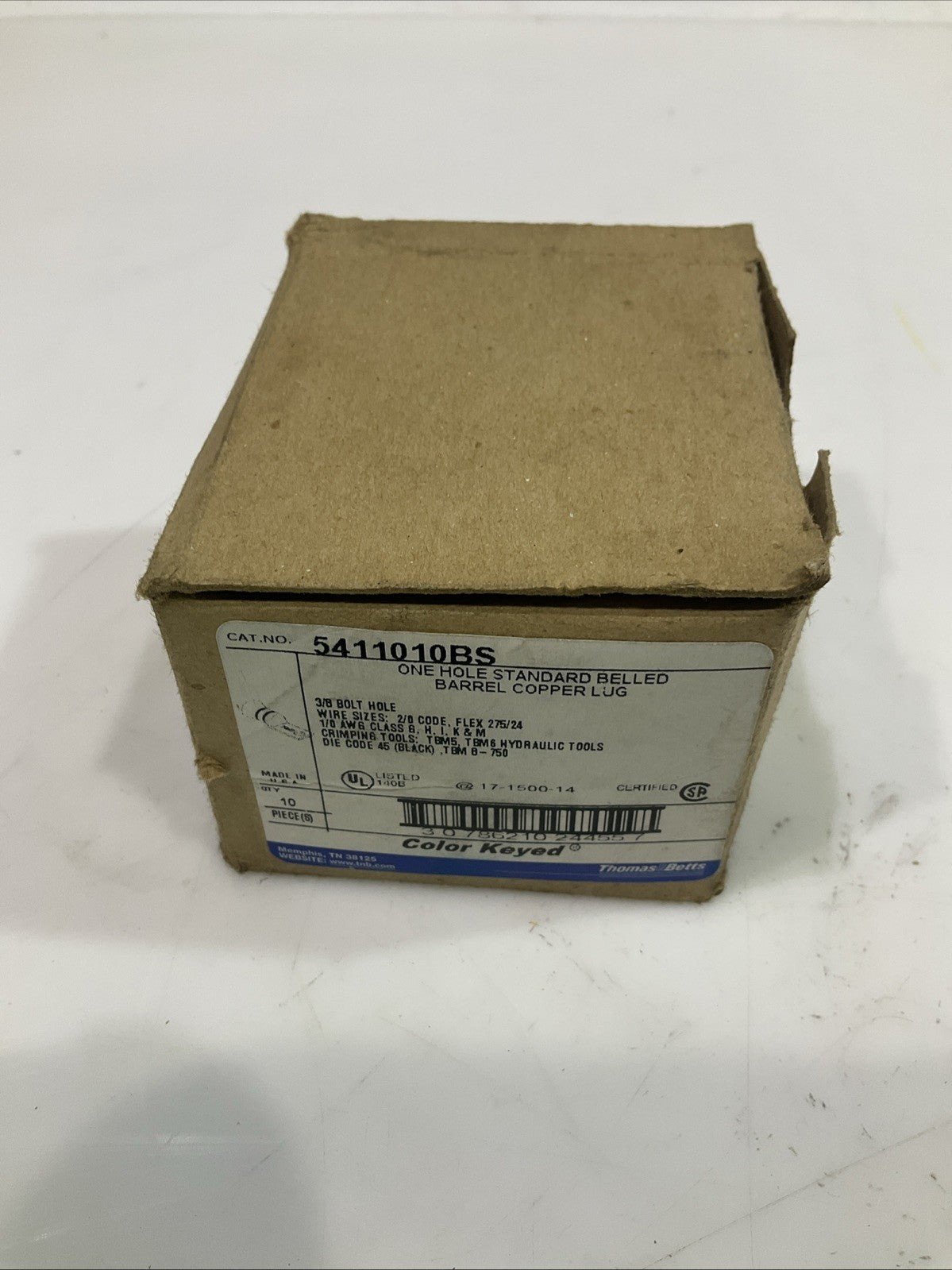 THOMAS & BETTS 5411010BS HOLE STANDARD BELLED BARREL LOT OF 16 Z2M