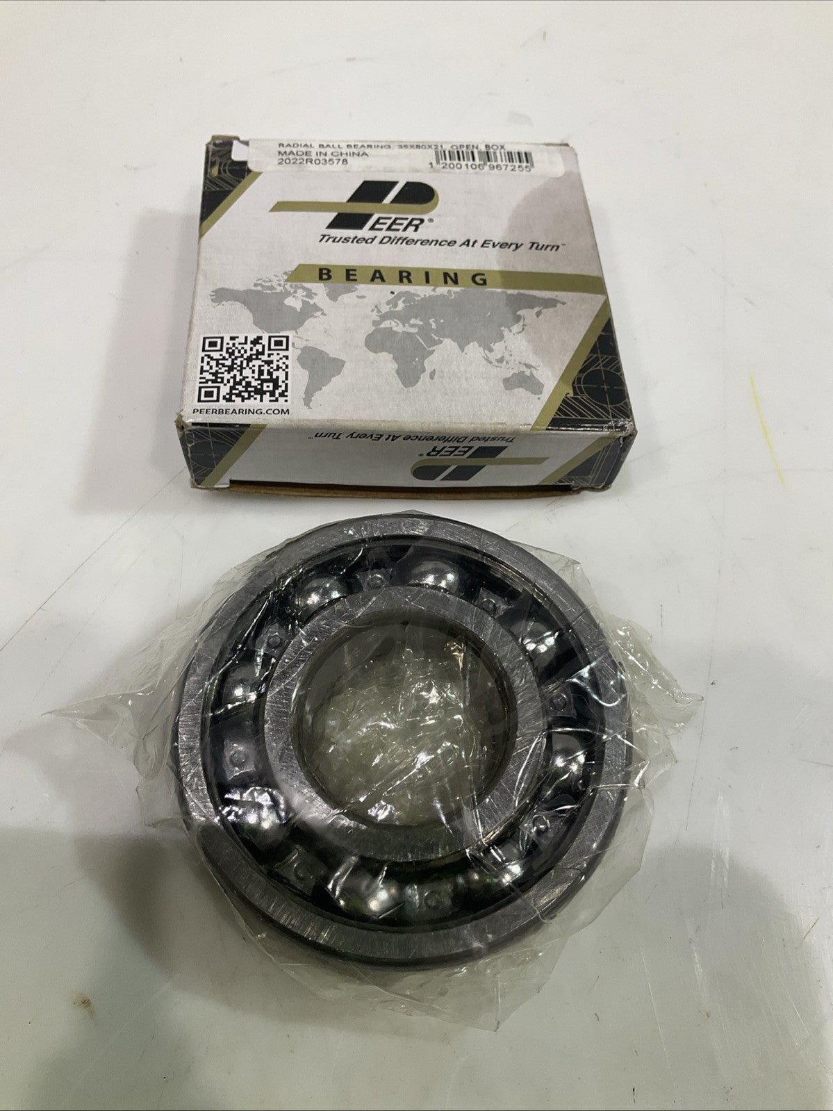 PEER 6307 DEEP GROOVE RADIAL BALL BEARING LOT OF 3 Z2M