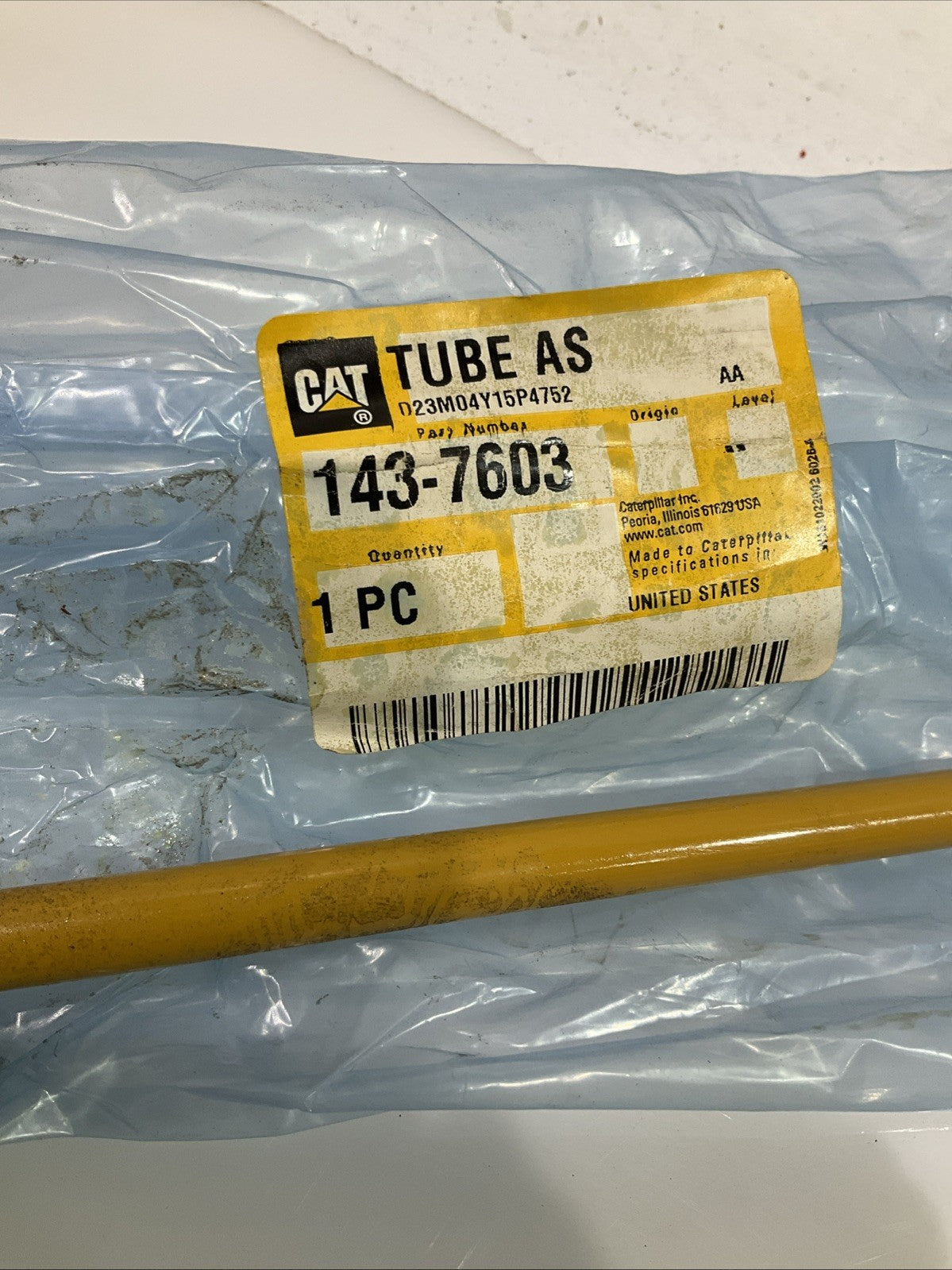 CAT- CATERPILLAR 143-7603 TUBE ASSEMBLY Z2M