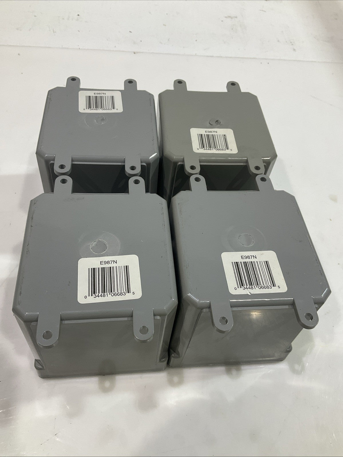 CARLON E987N GRAY 5X5X5 JUNCTION BOX LOT OF 4 Z2M
