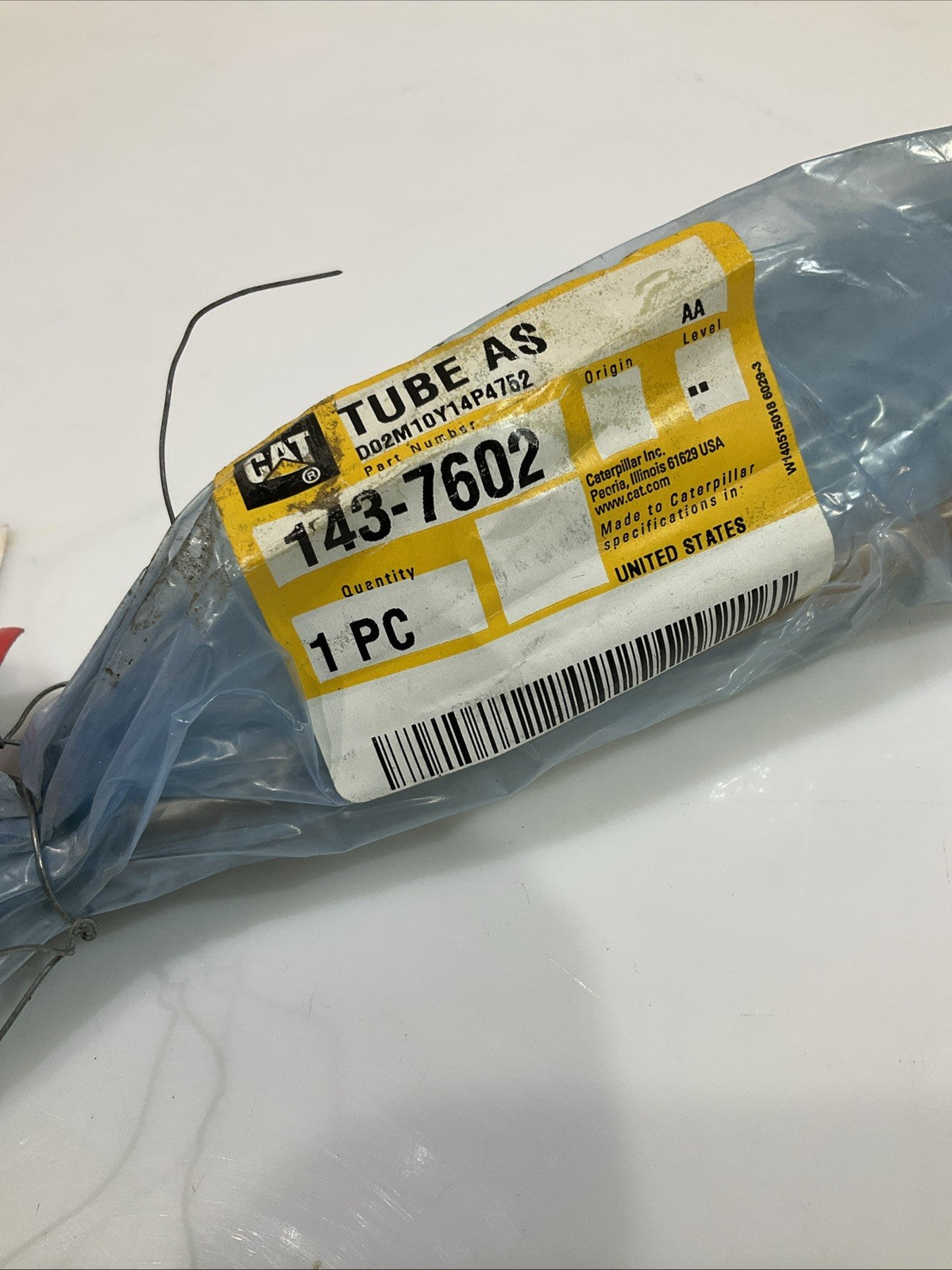 CAT- CATERPILLAR 143-7602 TUBE ASSEMBLY Z2M
