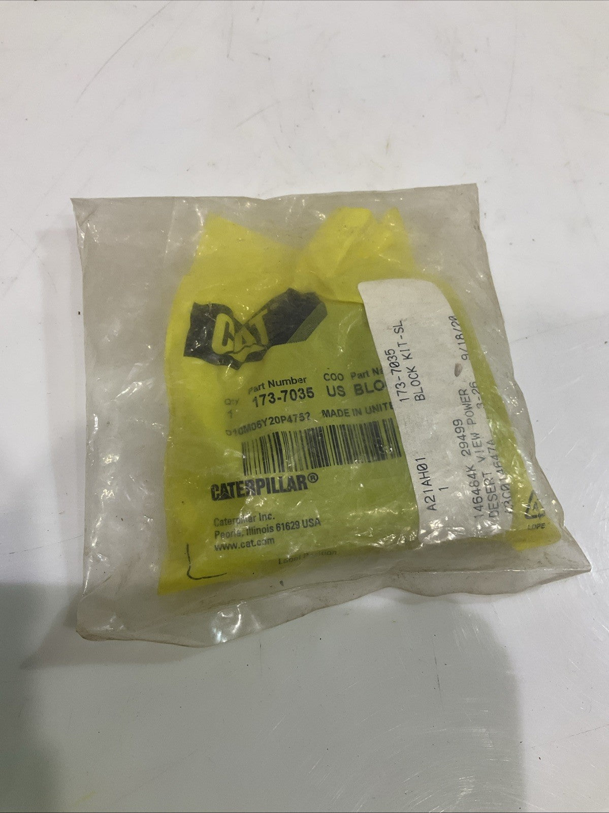 CAT- CATERPILLAR 173-7035 SLIDER BLOCK KIT Y2M