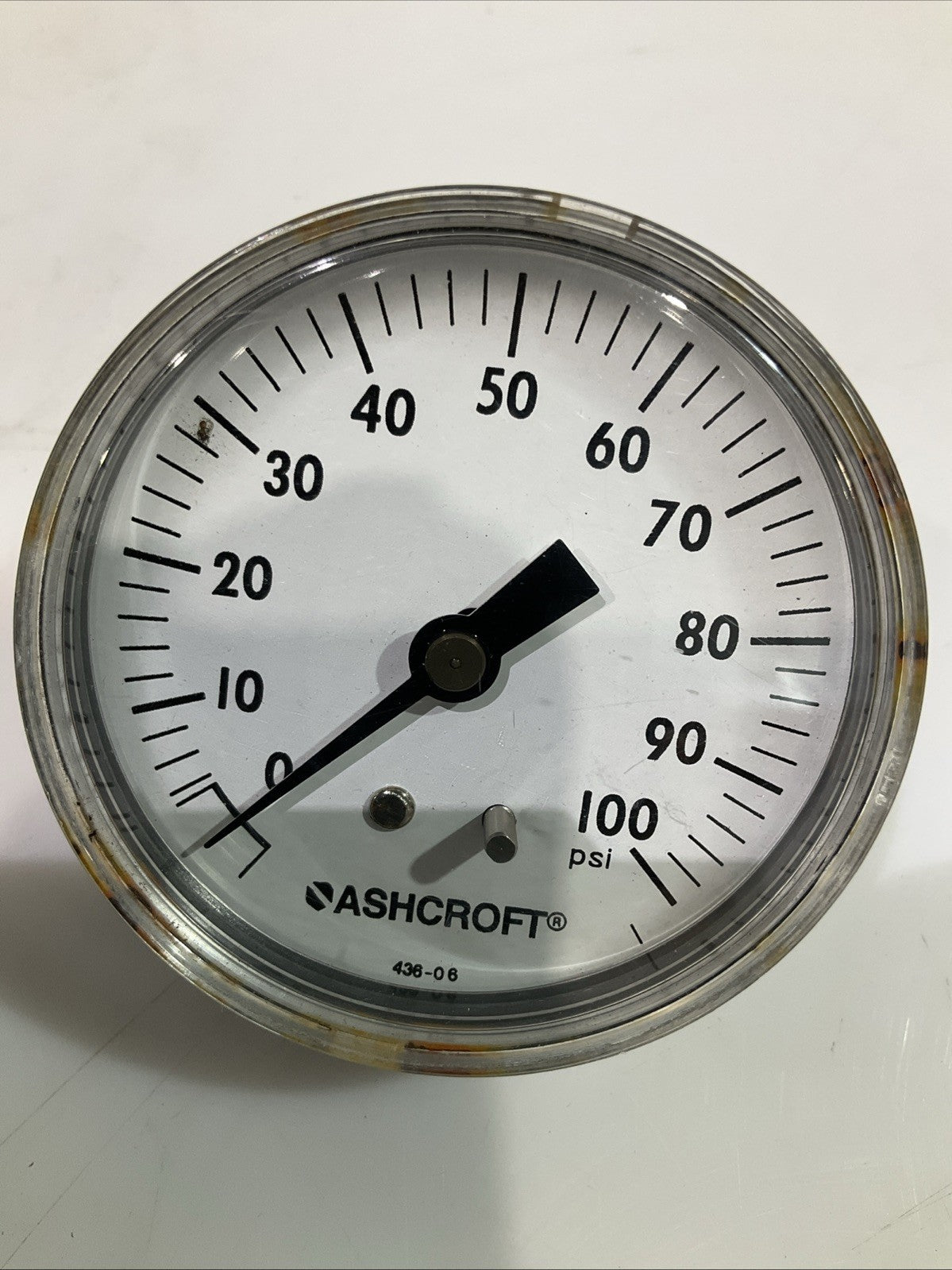 ASHCROFT 436-06 PRESSURE GAUGE 100PSI LOT OF 3 Y2M