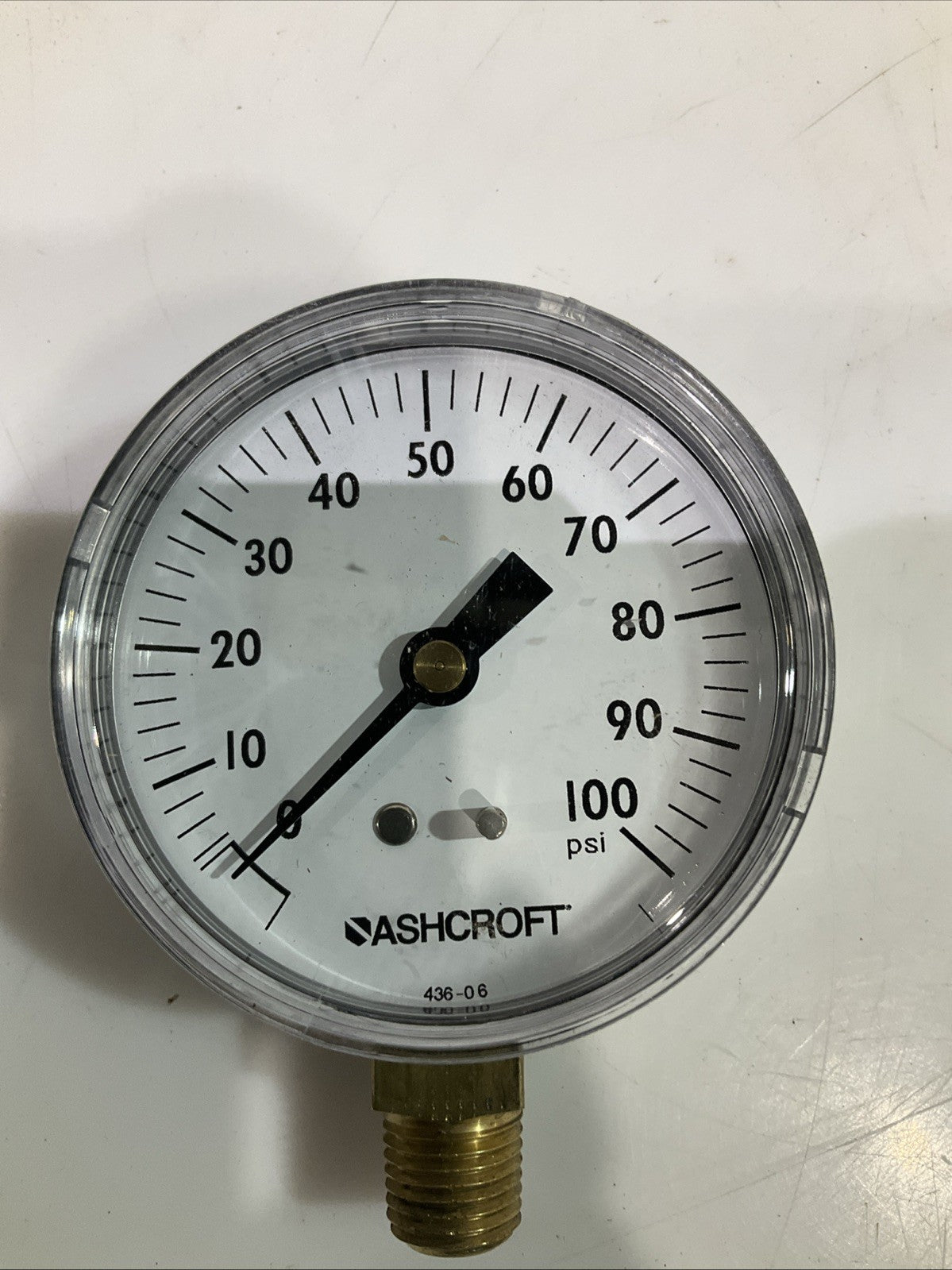 ASHCROFT 436-06 PRESSURE GAUGE 100PSI LOT OF 3 Y2M