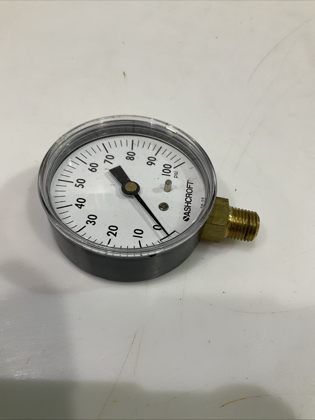 ASHCROFT 436-06 PRESSURE GAUGE 100PSI LOT OF 3 Y2M