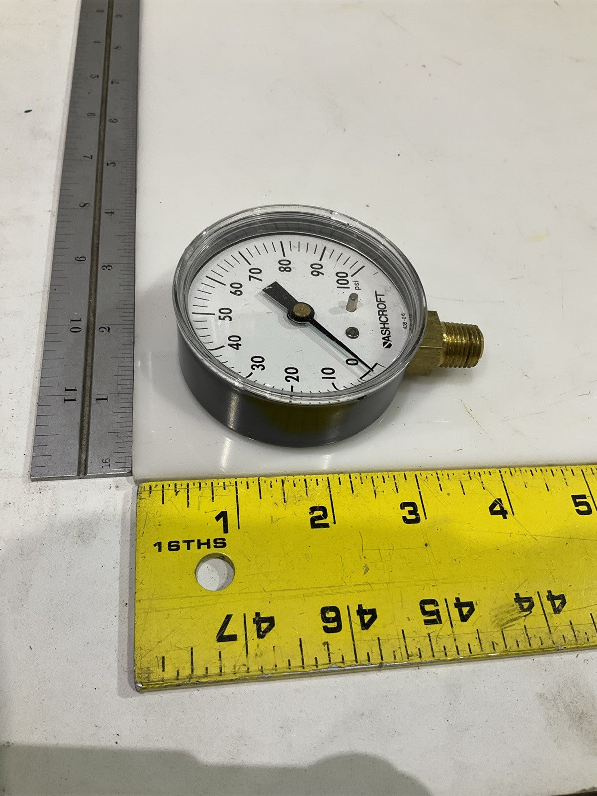 ASHCROFT 436-06 PRESSURE GAUGE 100PSI LOT OF 3 Y2M