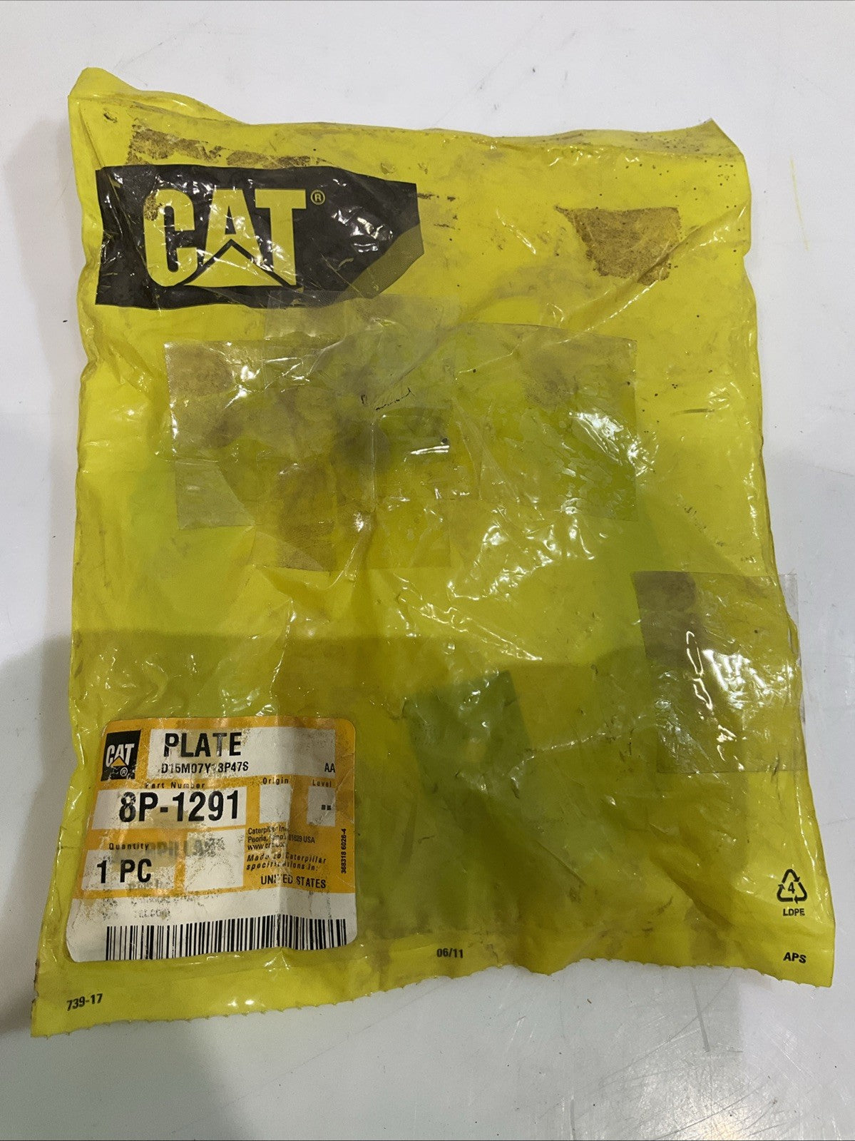 CAT- CATERPILLAR 8P-1291 AIR CONDITIONER MOUNTING PLATE Y2M