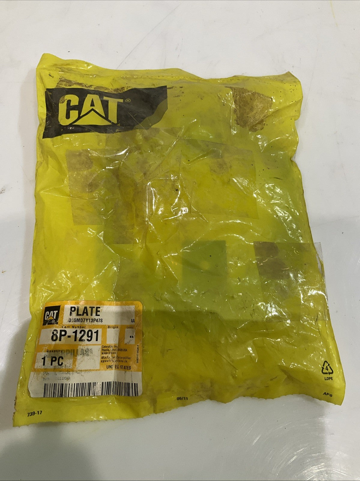 CAT- CATERPILLAR 8P-1291 AIR CONDITIONER MOUNTING PLATE Y2M
