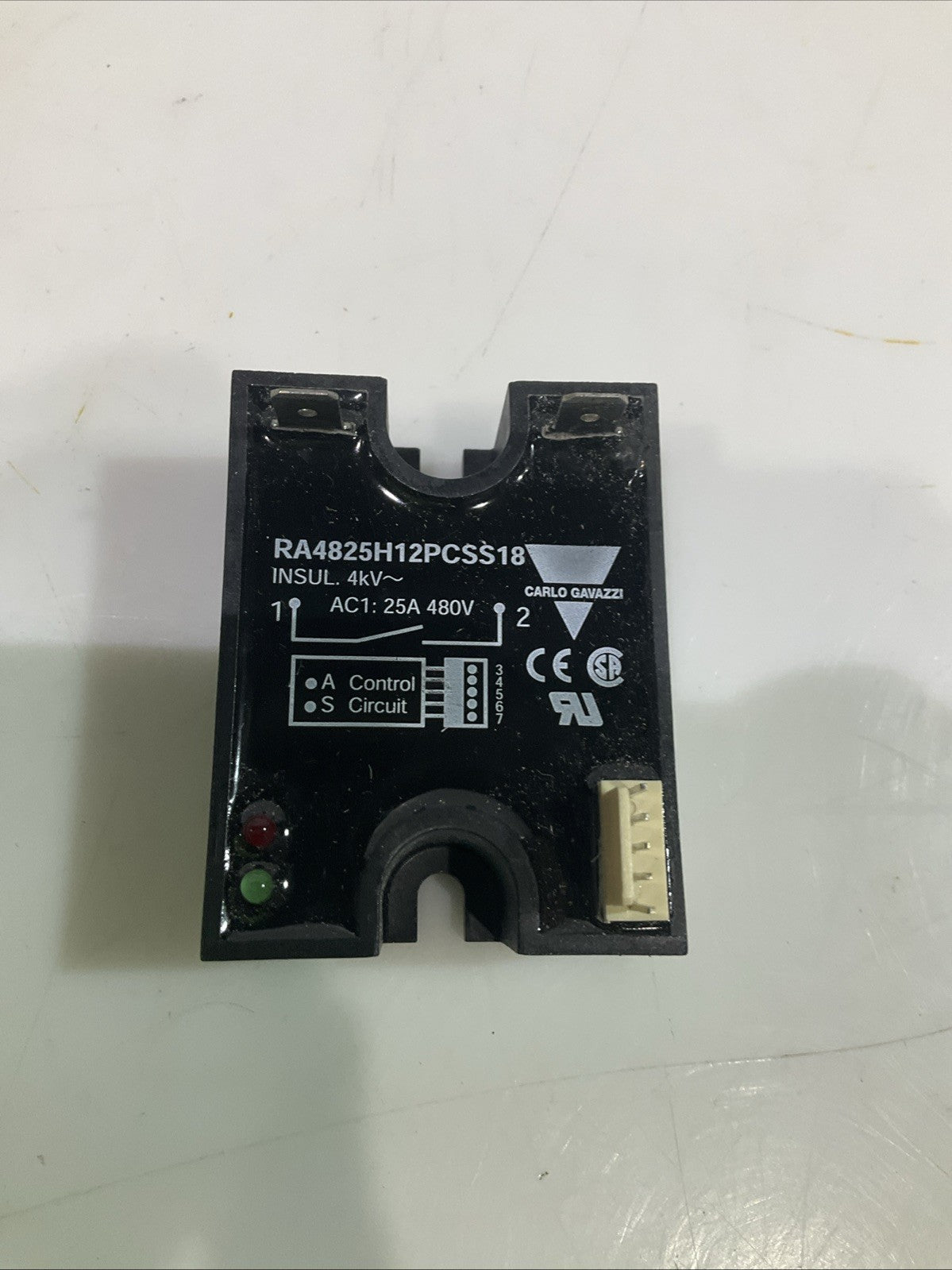 CARLO GAVAZZI RA4825H12PCSS18 SOLID STATE RELAY 25A-480V Z2M