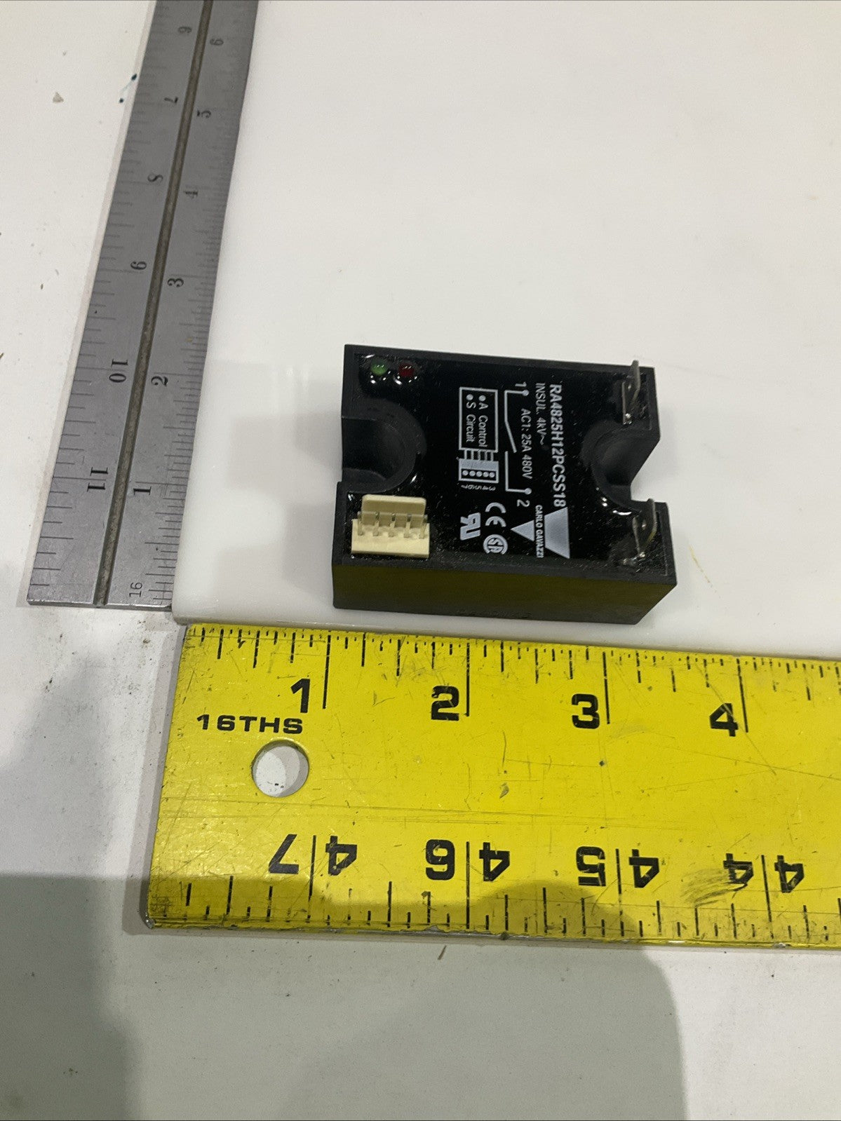 CARLO GAVAZZI RA4825H12PCSS18 SOLID STATE RELAY 25A-480V Z2M