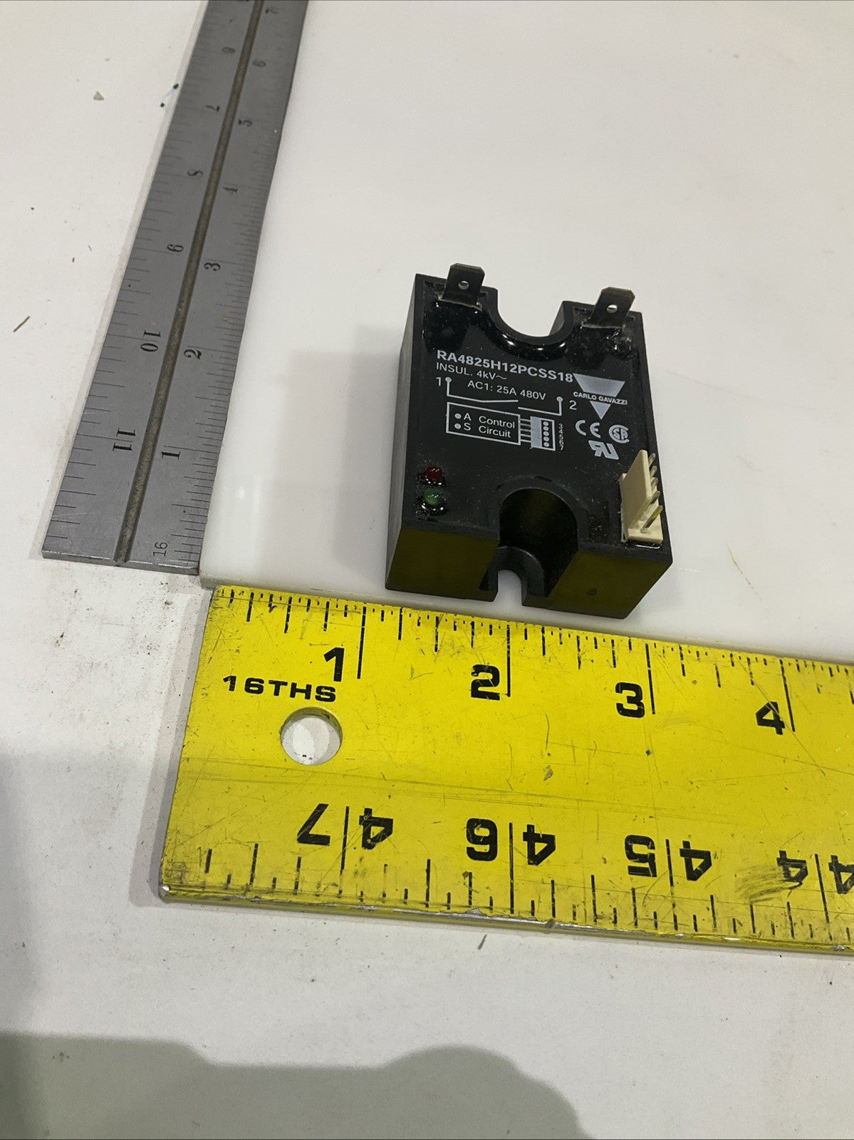 CARLO GAVAZZI RA4825H12PCSS18 SOLID STATE RELAY 25A-480V Z2M