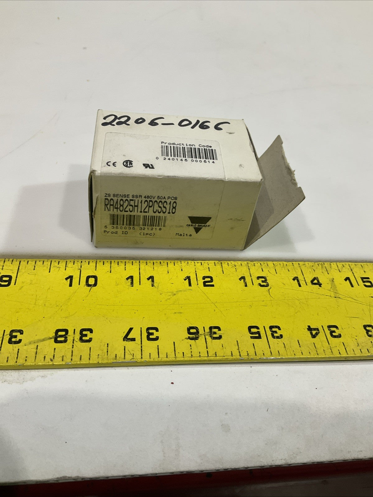 CARLO GAVAZZI RA4825H12PCSS18 SOLID STATE RELAY 25A-480V Z2M