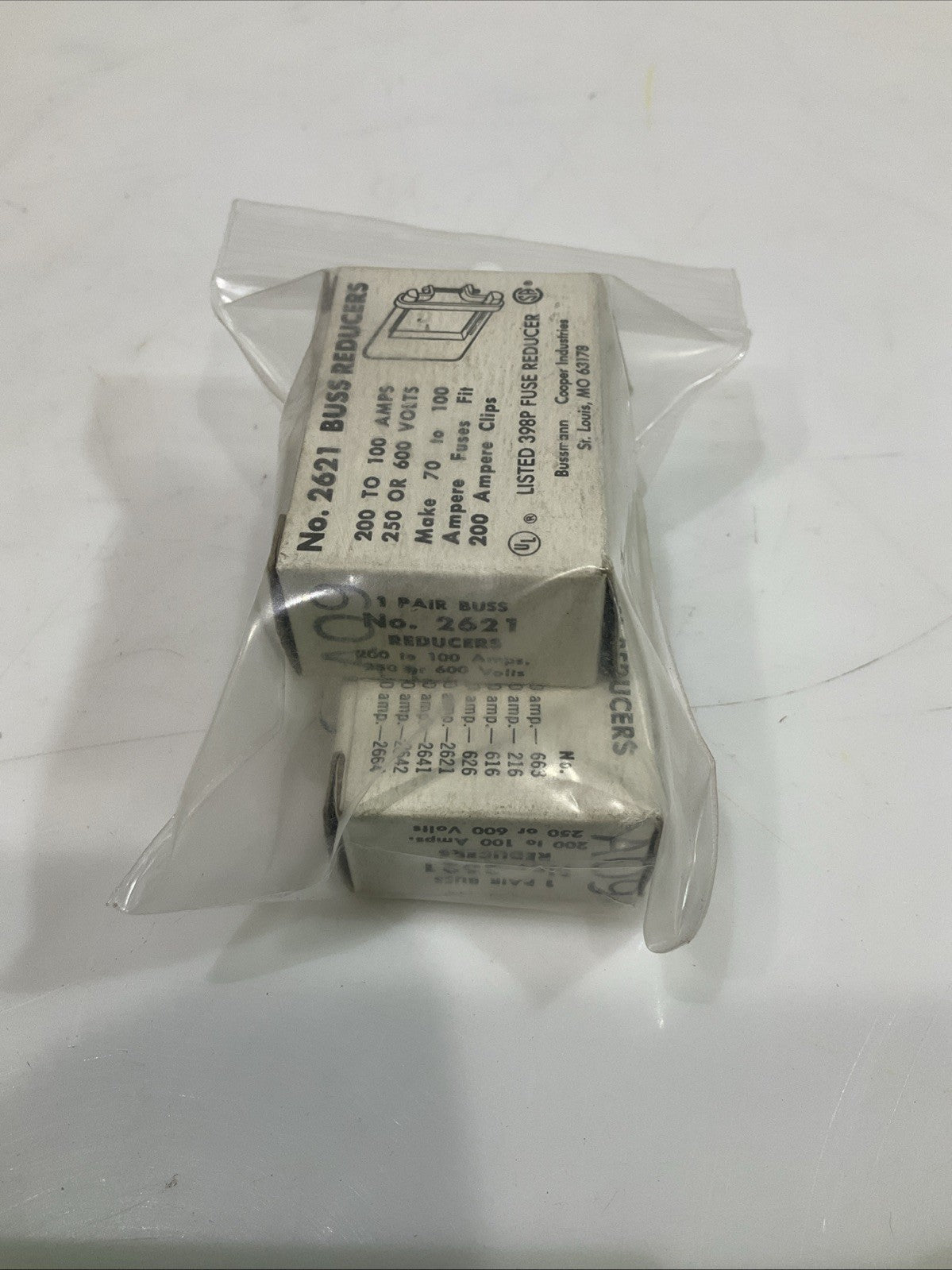 BUSSMANN - COOPER 2621 REDUCERS FUCER 100AMPS 600 VOLTS LOT OF 4 Z2M