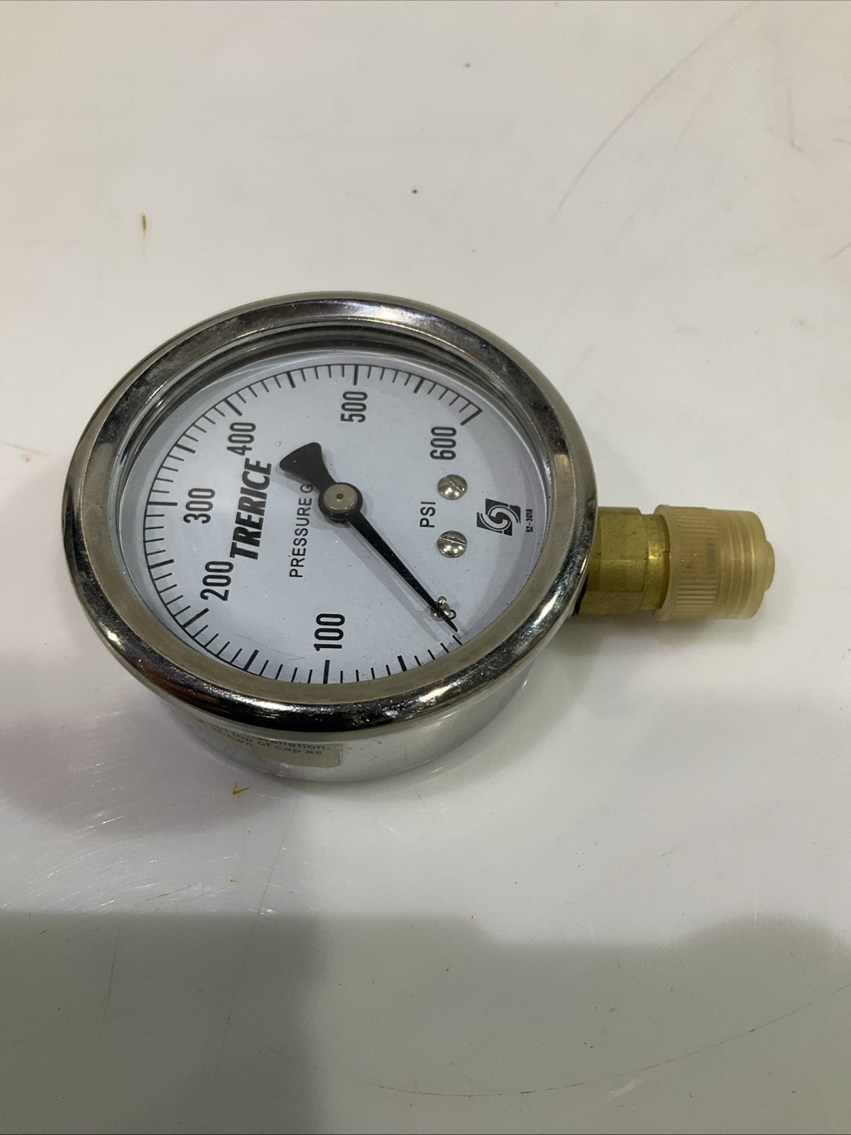 TRERICE 52-3018 PRESSURE GAUGE PSI 600 LOT OF 2 Y2M