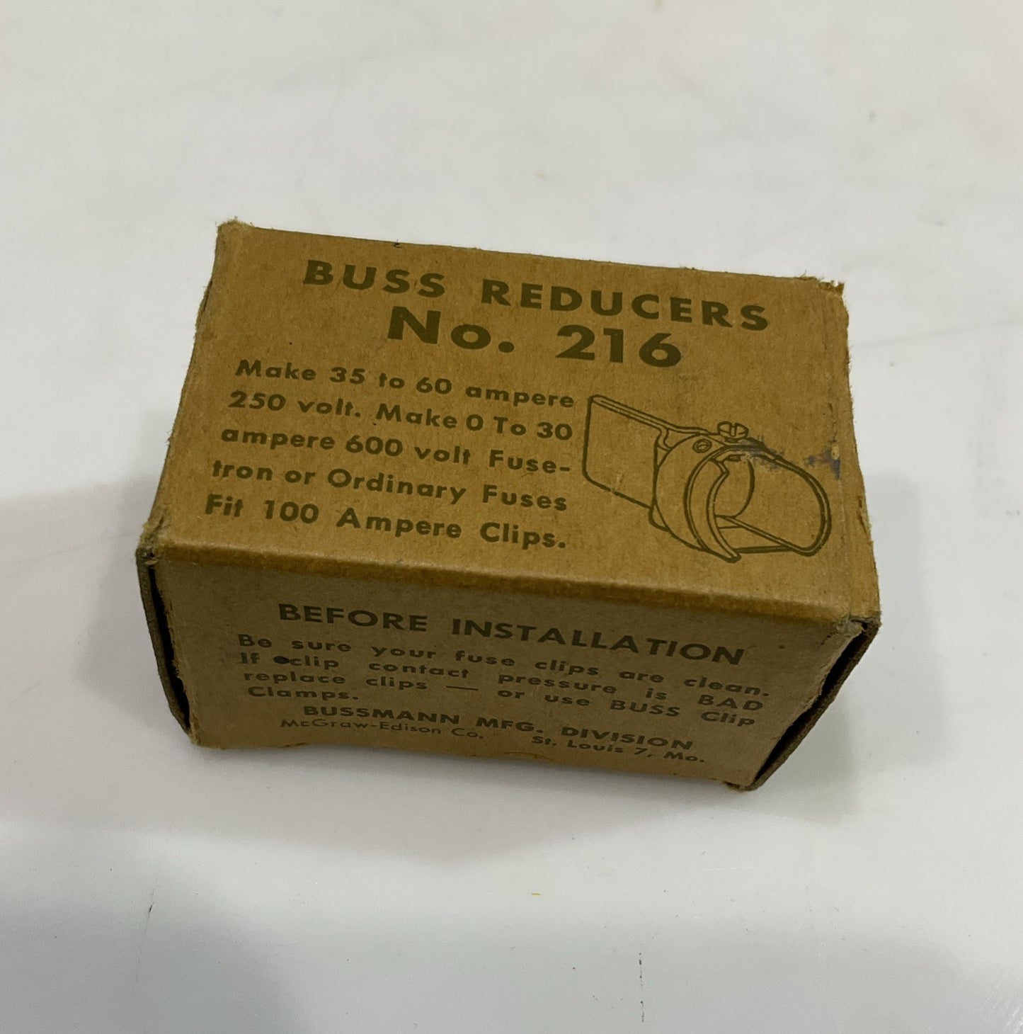 EATON BUSSMANN 216 FUSE REDUCERS LOT OF 2 Z2M
