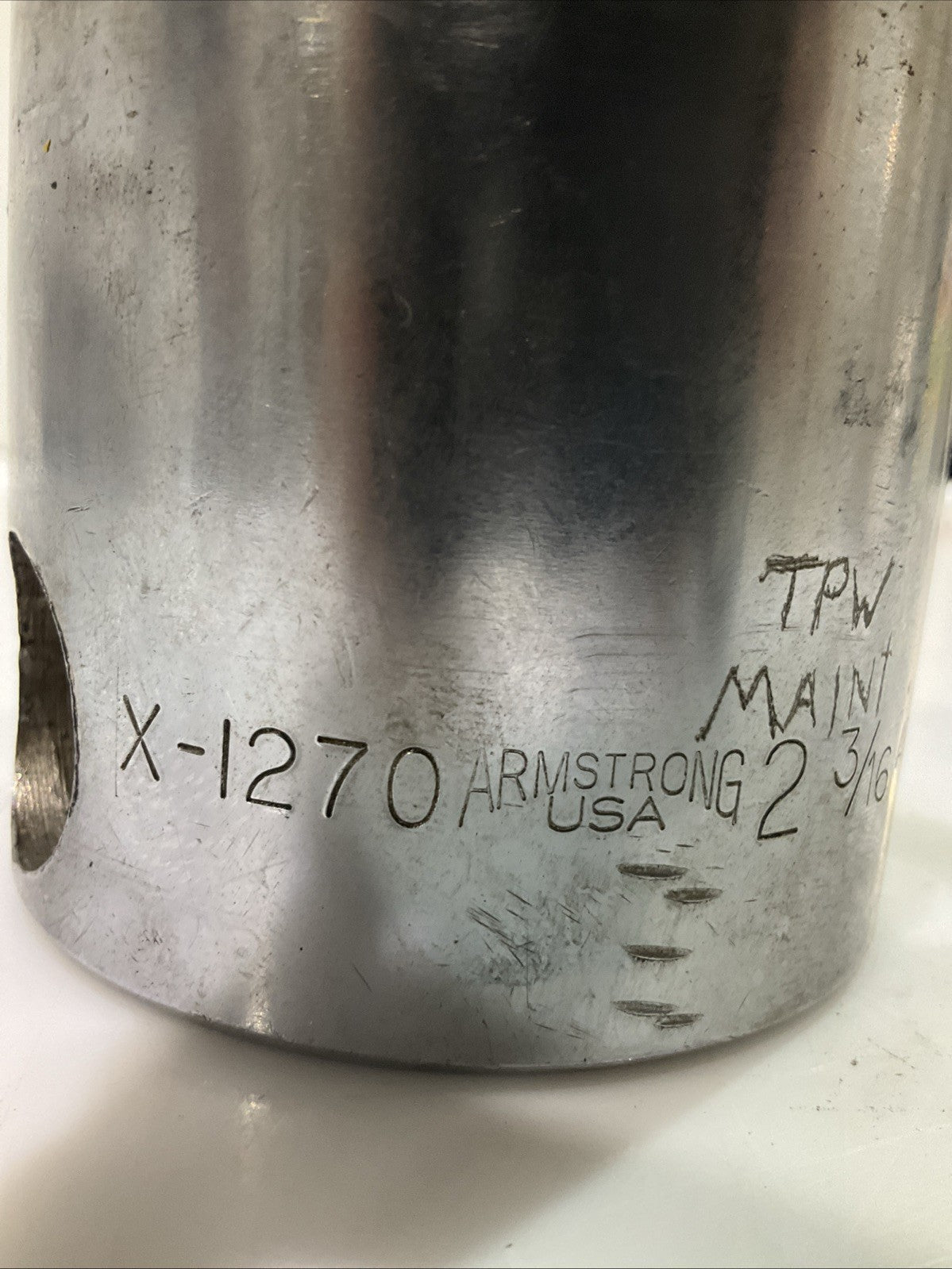 ARMSTRONG X-1270 DRIVE 2 3/16 ARMALOY STANDARD SOCKET Y2M