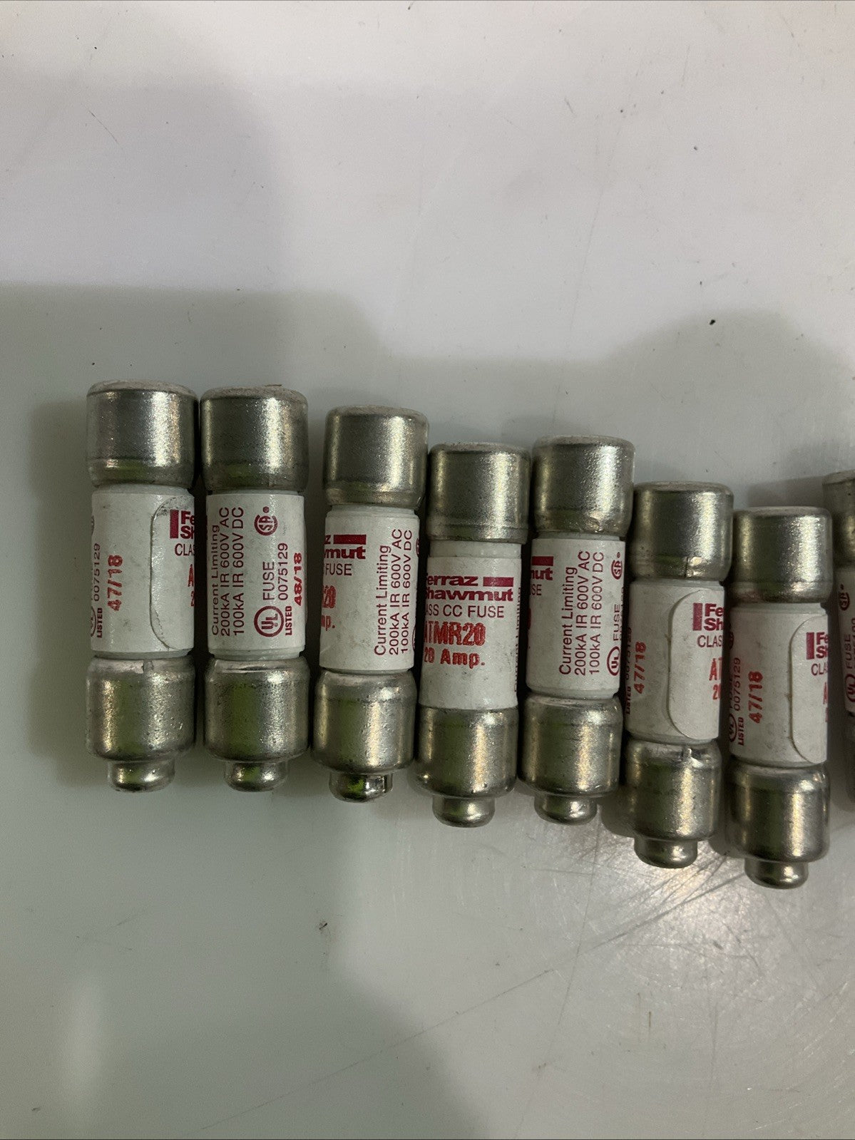 MERSEN- FERRAZ SHAWMUT ATMR20 20AMP FAST ACTING CURRENT LIMITING FUSE QTY 10 Z2M