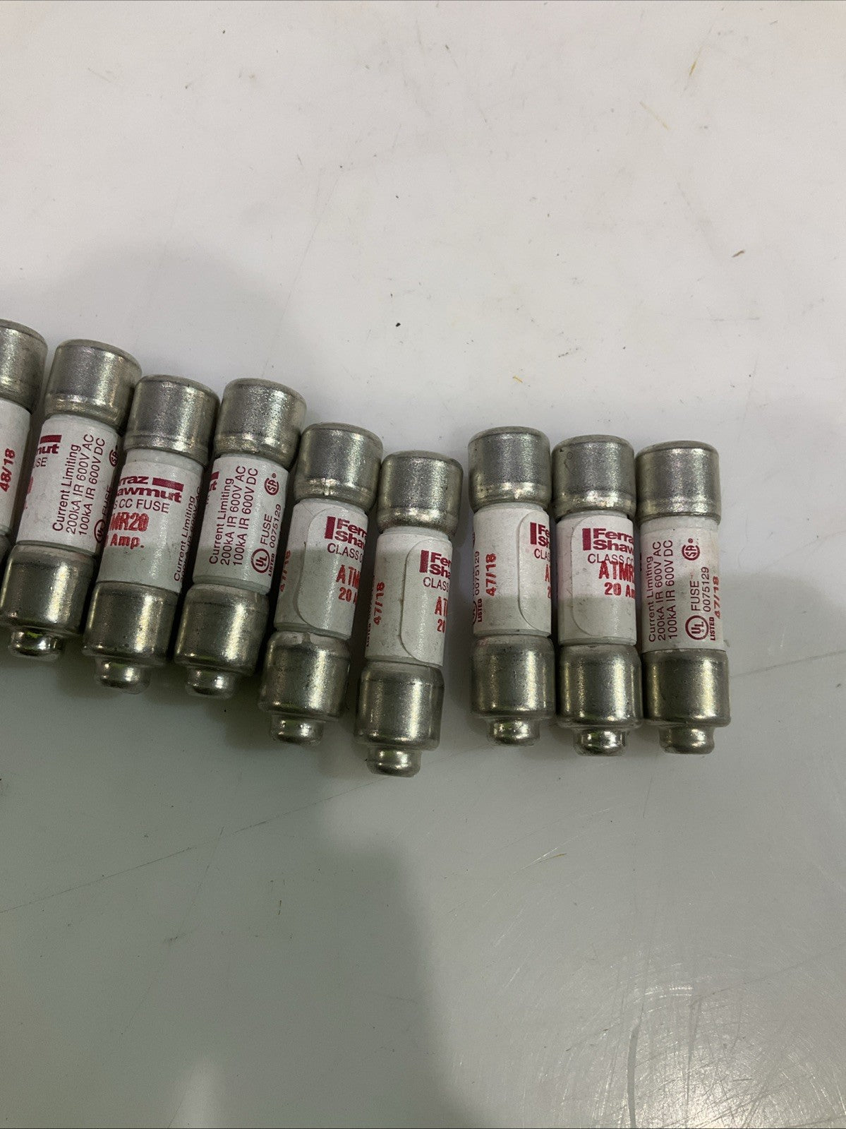 MERSEN- FERRAZ SHAWMUT ATMR20 20AMP FAST ACTING CURRENT LIMITING FUSE QTY 10 Z2M