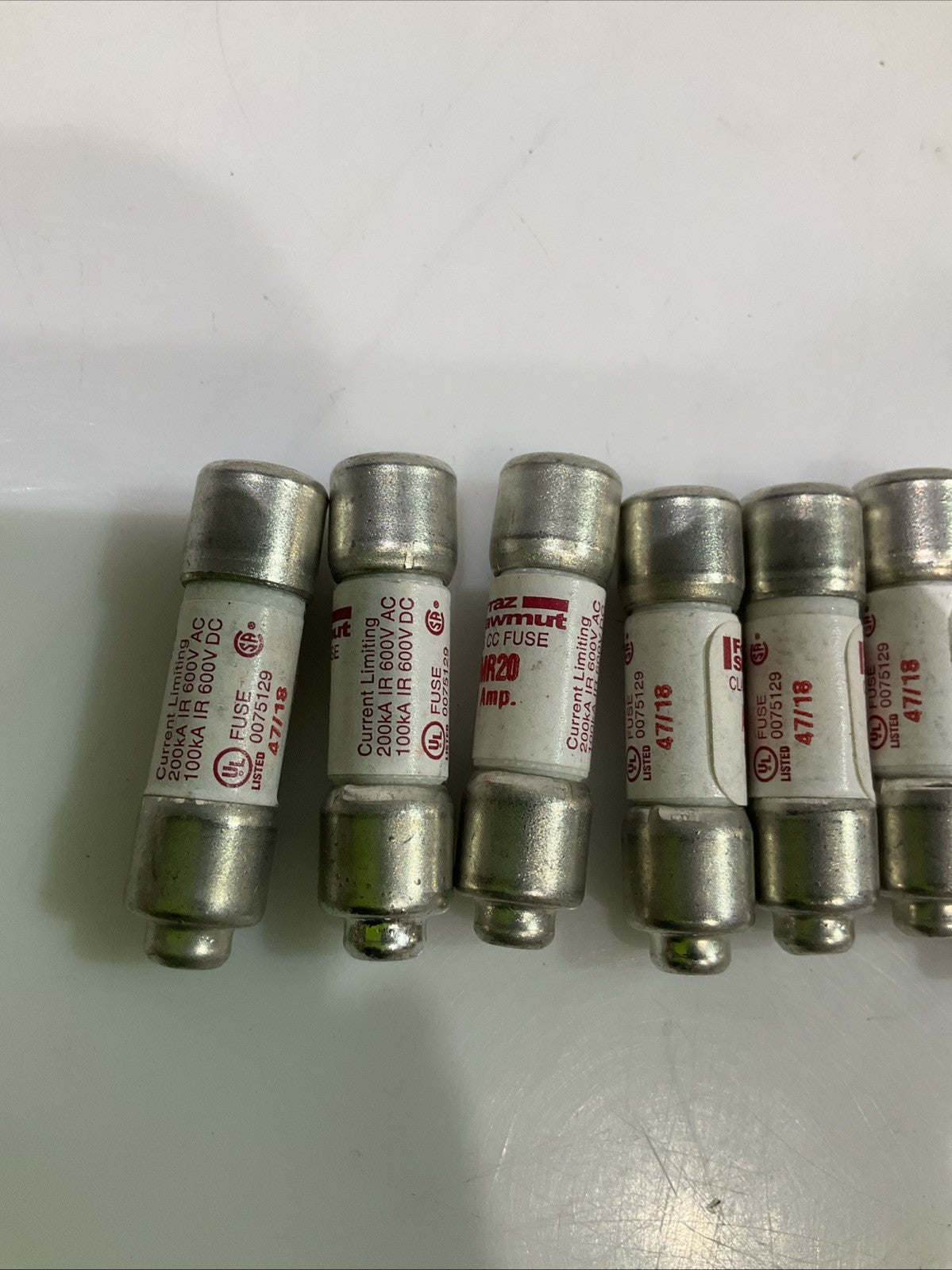 MERSEN- FERRAZ SHAWMUT ATMR20 20AMP FAST ACTING CURRENT LIMITING FUSE QTY 10 Z2M