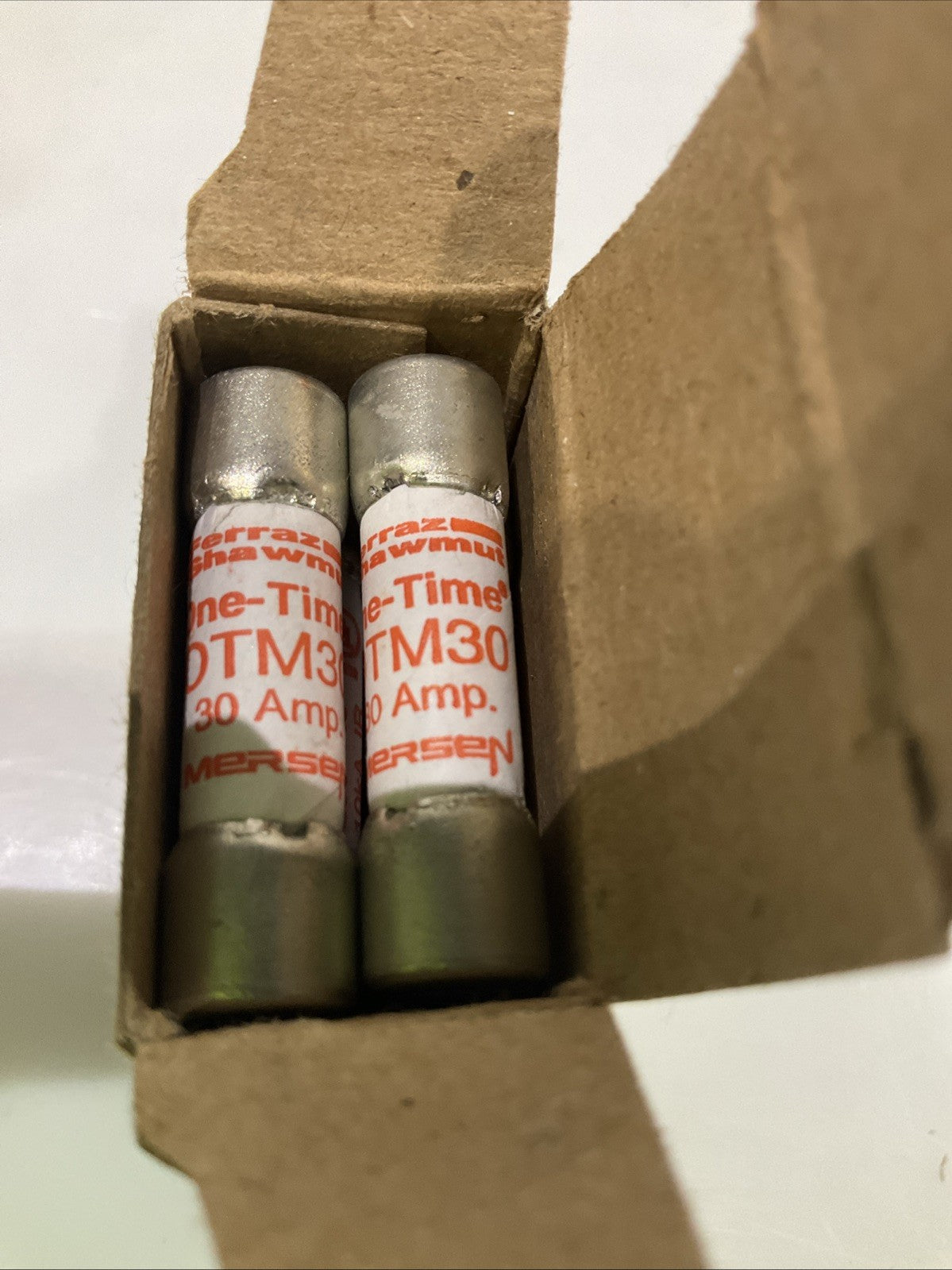 MERSEN- FERRAZ SHAWMUT OTM30 MIDGET FAST ACTING FUSE 30AMP LOT OF 20 Z2M