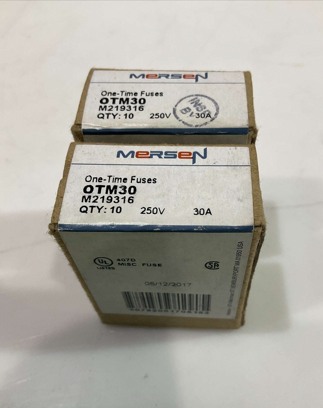 MERSEN- FERRAZ SHAWMUT OTM30 MIDGET FAST ACTING FUSE 30AMP LOT OF 20 Z2M