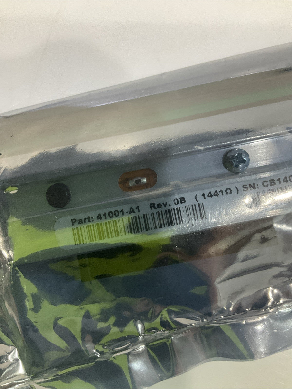 ZEBRA 41001-A1 THERMAL PRINTHEAD SN:CB1407-03191AB LOT OF 2 Y2M