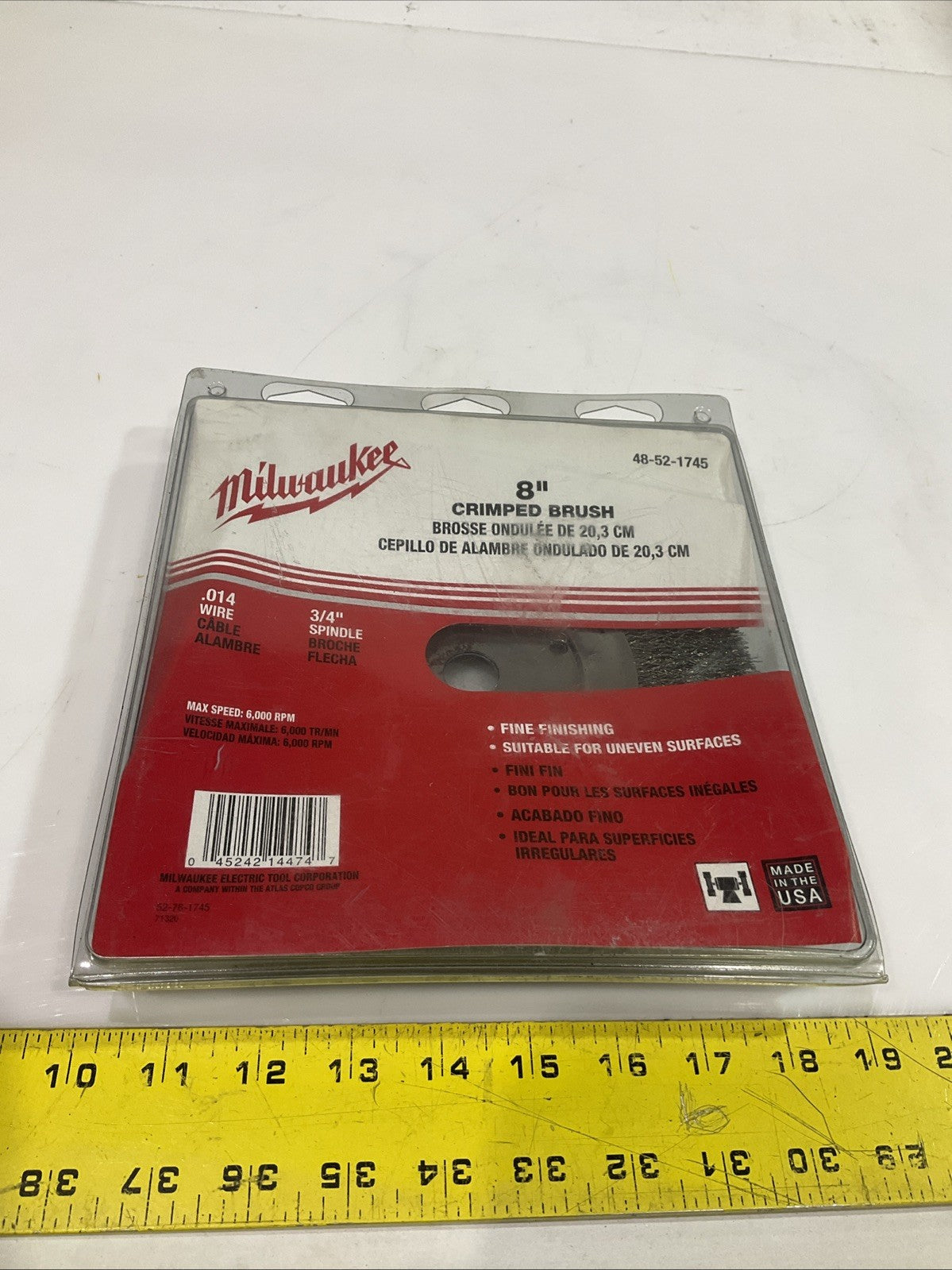 MILWAUKEE 48-52-1745 8" CRIMPED BRUSH 20,3CM Y2M