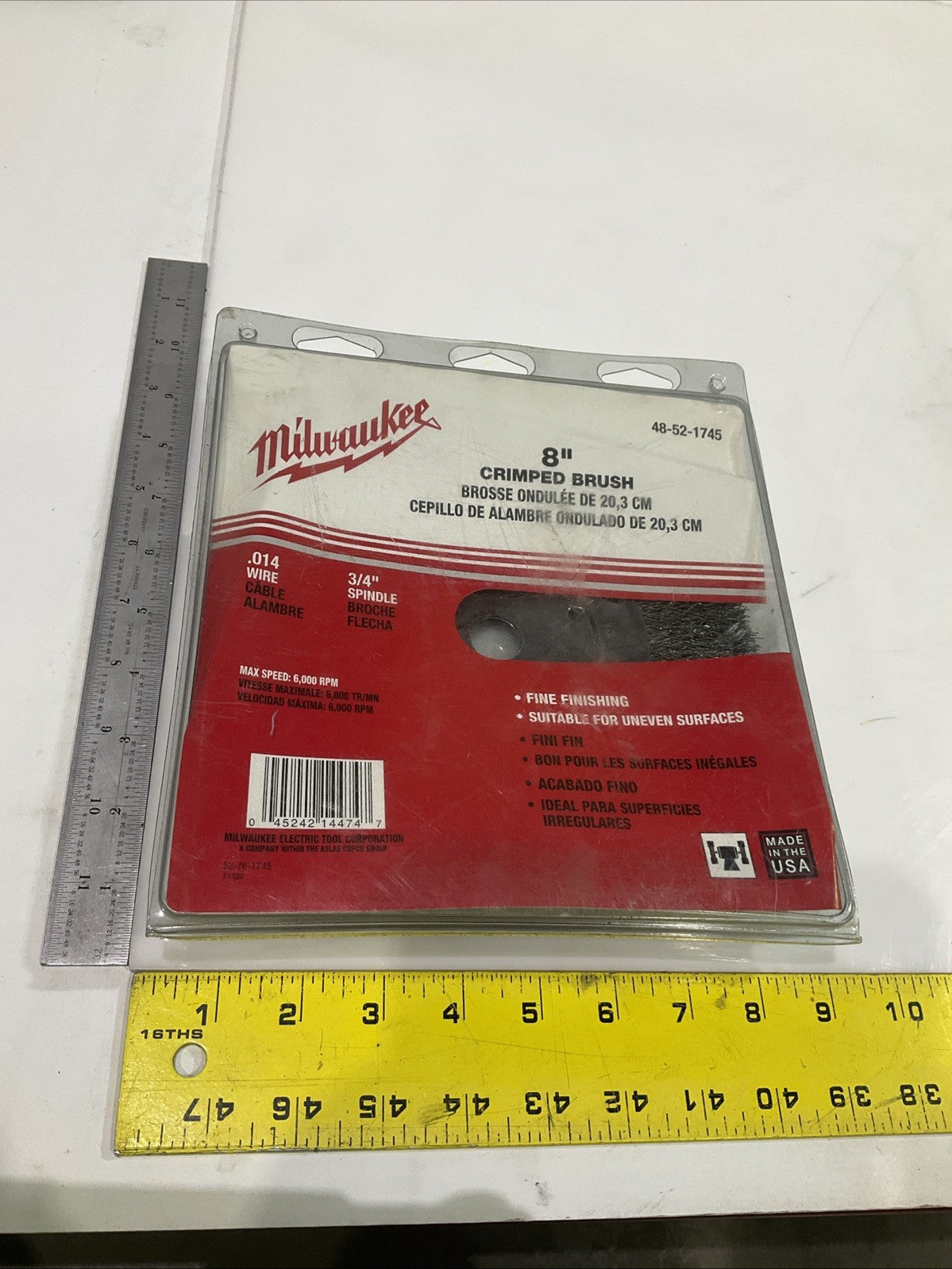 MILWAUKEE 48-52-1745 8" CRIMPED BRUSH 20,3CM Y2M