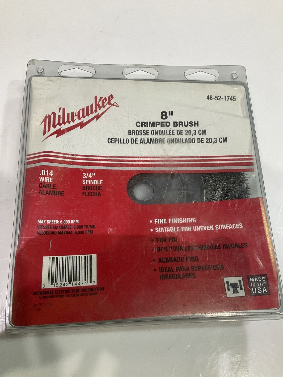 MILWAUKEE 48-52-1745 8" CRIMPED BRUSH 20,3CM Y2M