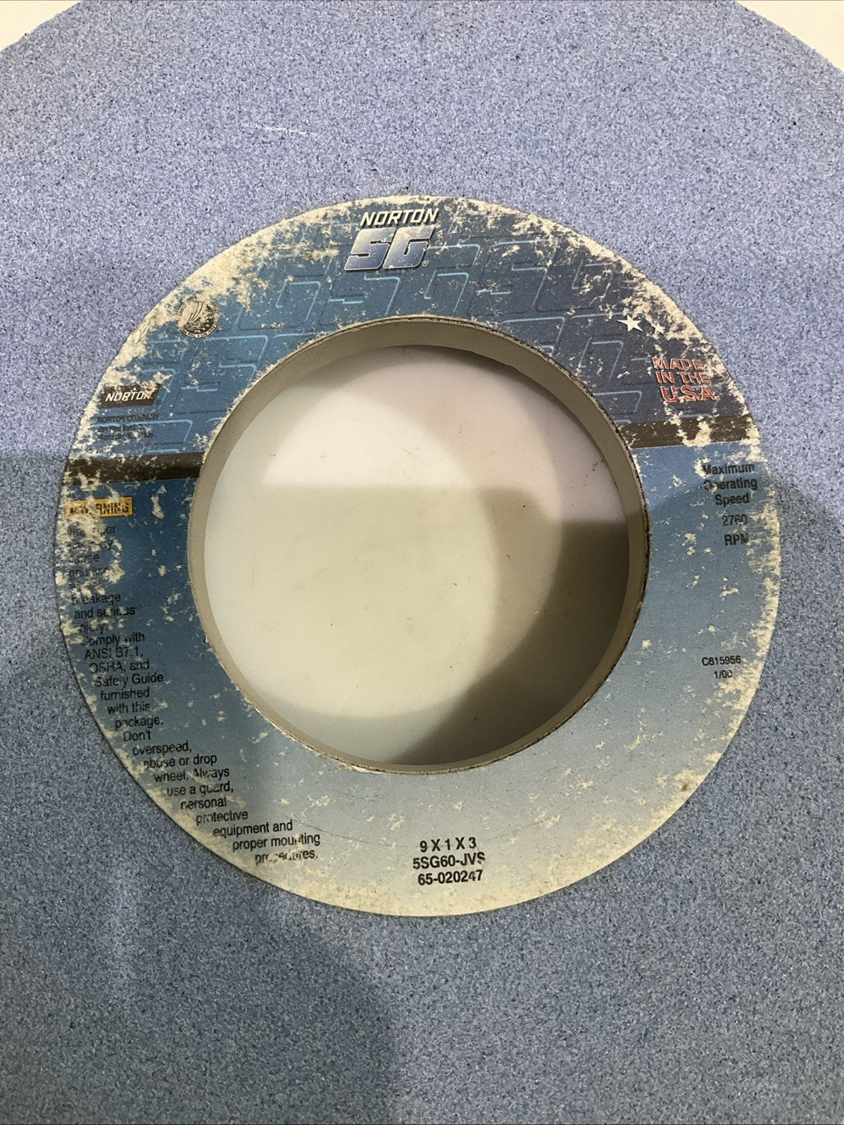 NORTON 5SG60-JVS 9X1X3 SURFACE GRINDING WHEEL Y2M