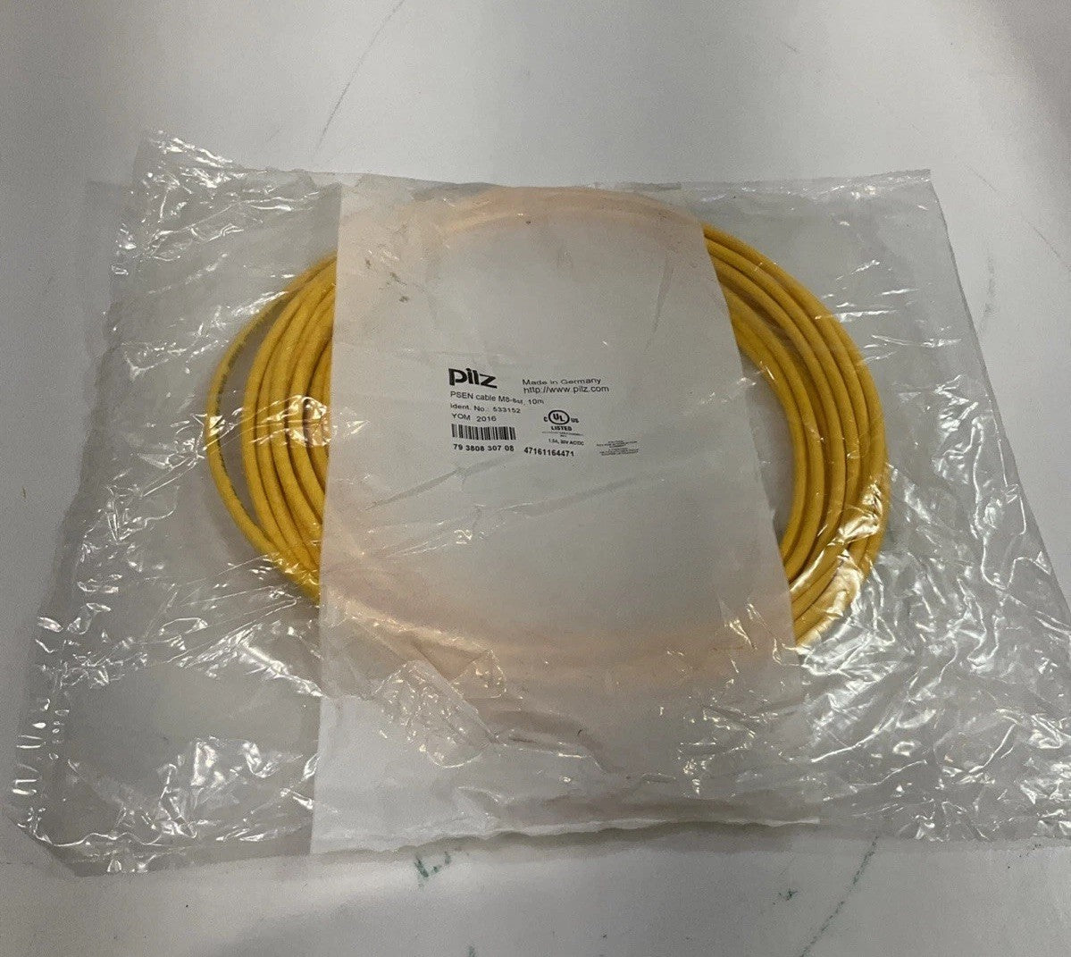 PILZ PSEN M8-8SF CONNECTION CABLE 10M 533152 1.5A 30VDC/AC RM6
