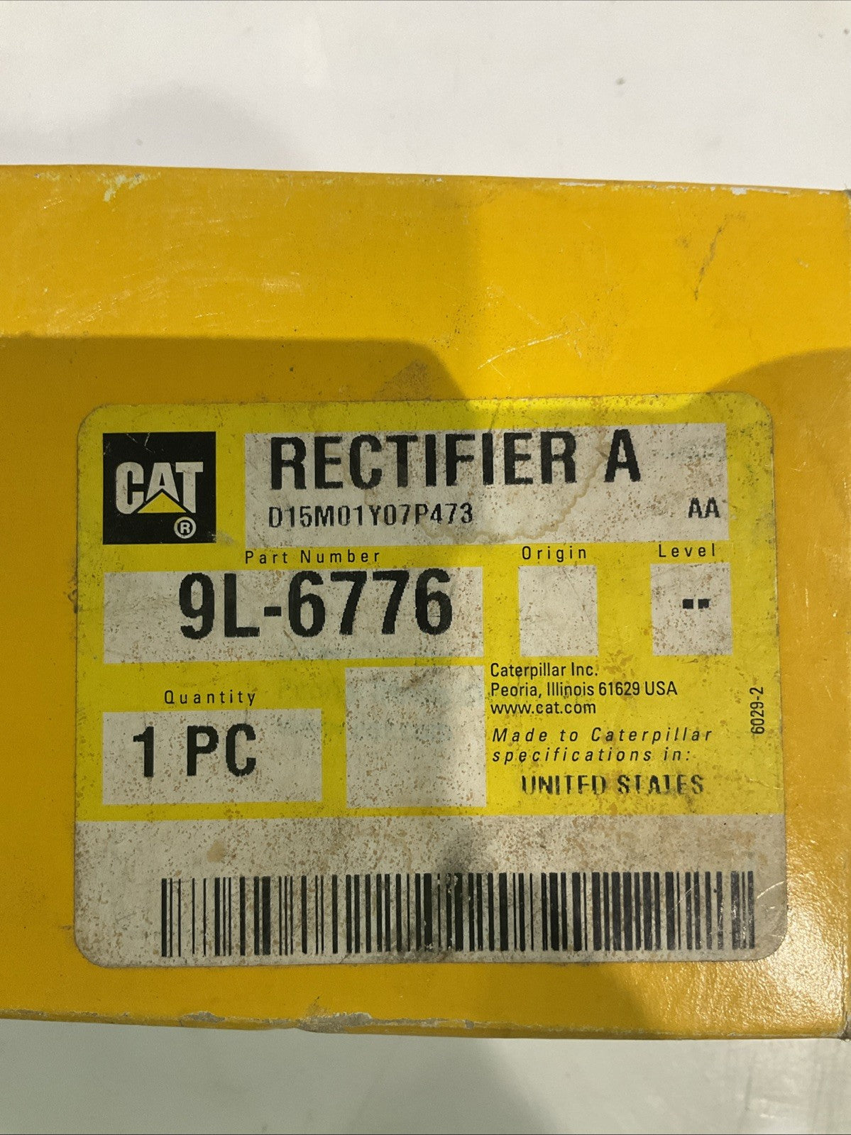 CAT- CATERPILLAR 9L-6776 DC5184 RECTIFIER ASSEMBLY Y2M