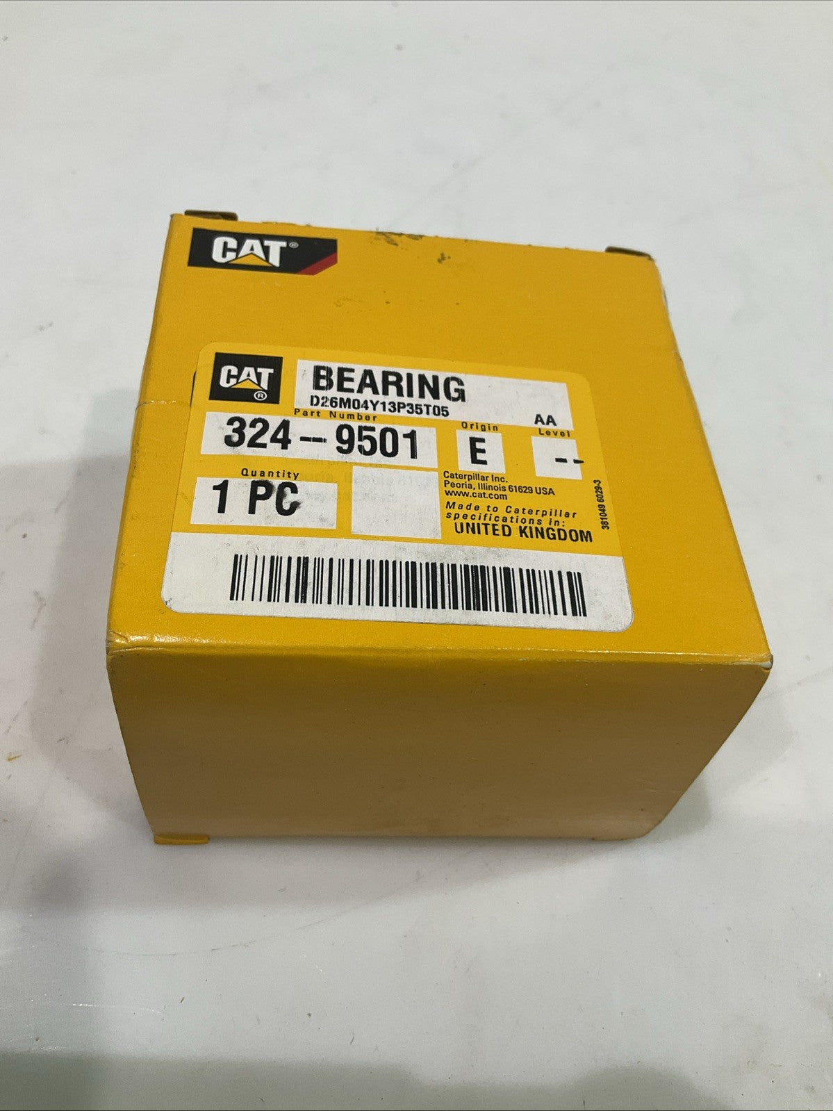 CAT-CATERPILLAR 324-9501 OUTSIDE DIAMETER SLEEVE BEARING Y2M