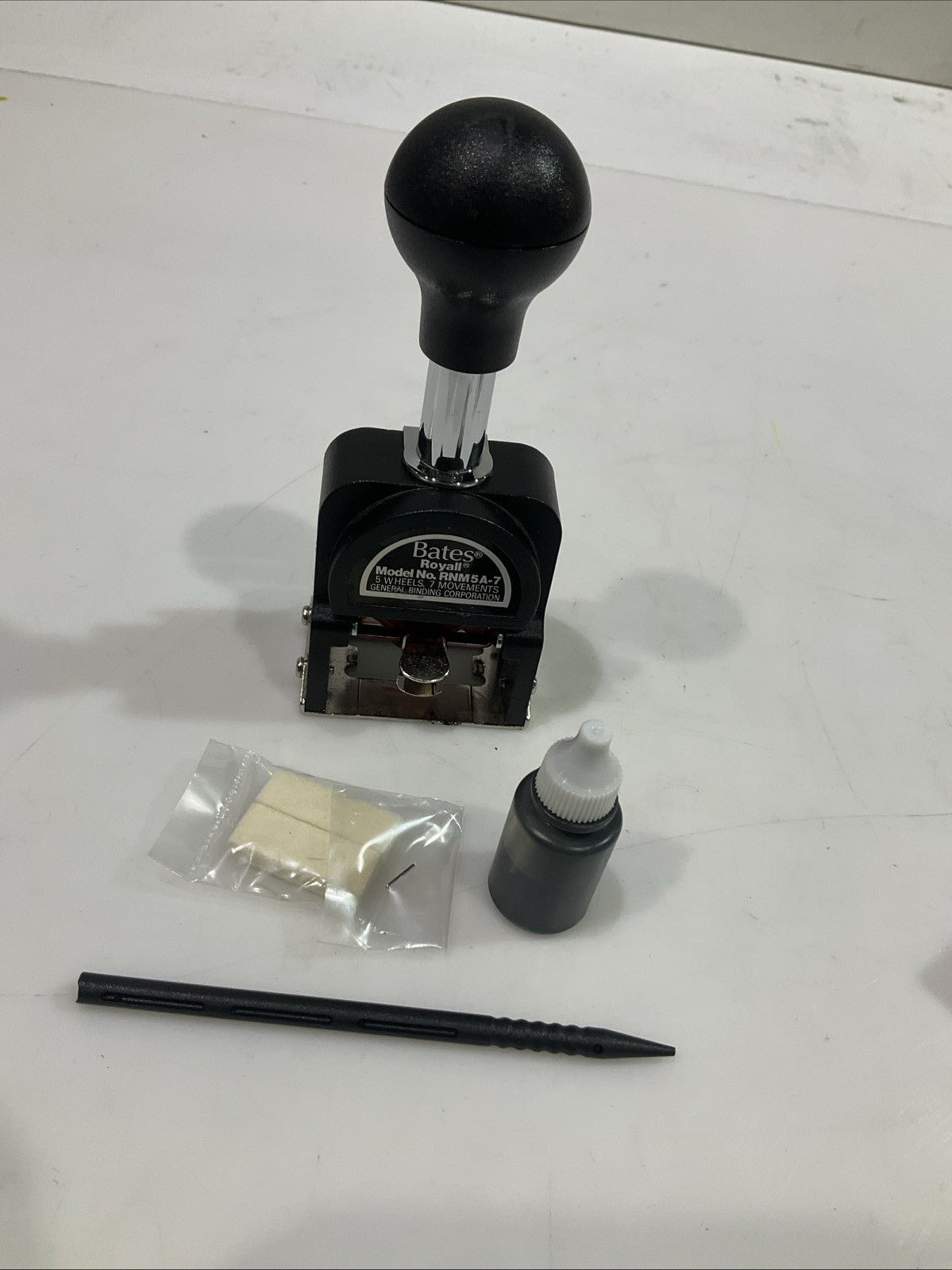 BATES ROYALL RNM5A-7 AUTOMATIC NUMBERING MACHINE 5 WHEEL & 7 MOVEMENTS KIT Y2M