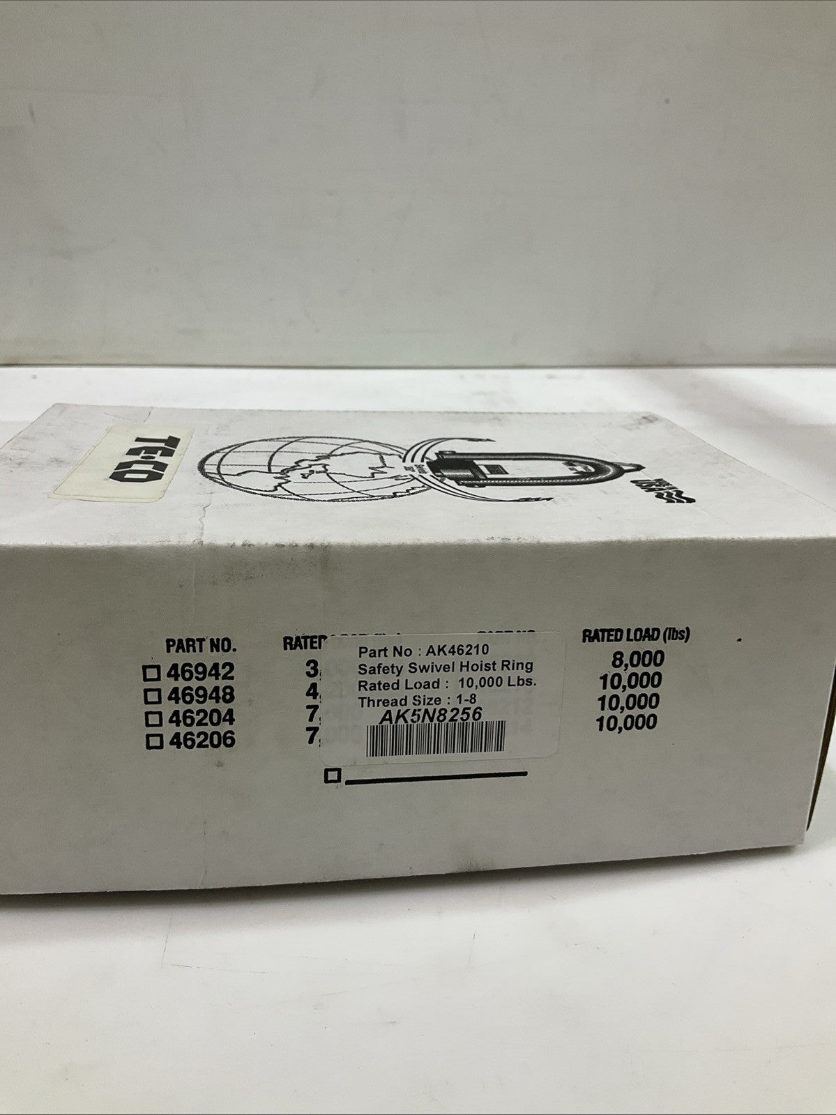 ACTEK AK46210 1-8 SAFETY LIFTING ENGINEERED SWIVEL HOIST RING 10000LBS Y2M