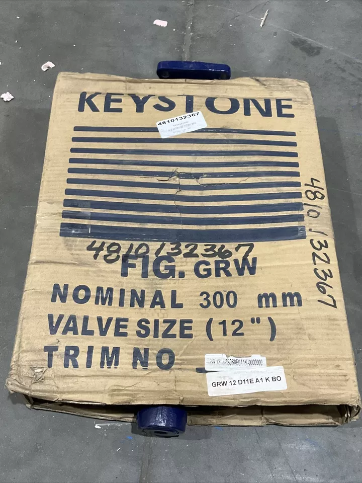 KEYSTONE DN300/NPS 12" BUTTERFLY VALVE ASSEMBLY 16 BAR 232 PSI D1/316/316/EPDM