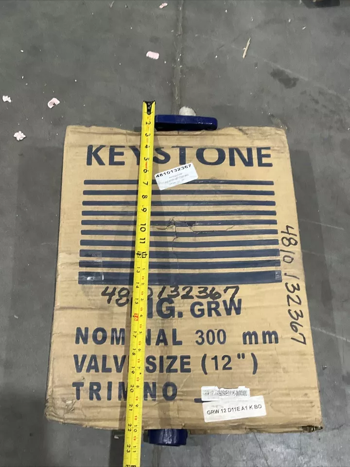 KEYSTONE DN300/NPS 12" BUTTERFLY VALVE ASSEMBLY 16 BAR 232 PSI D1/316/316/EPDM