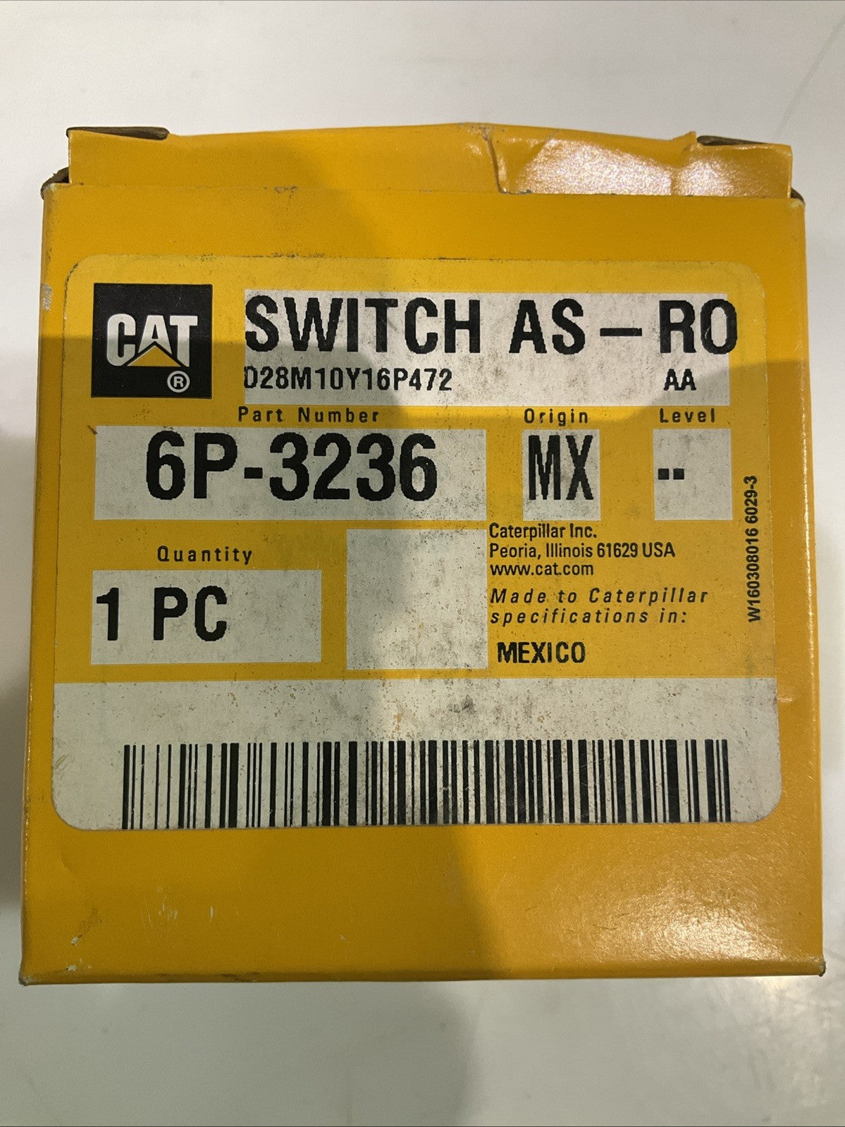 CAT-CATERPILLAR 6P-3236 SWITCH ASSEMBLY Y2M