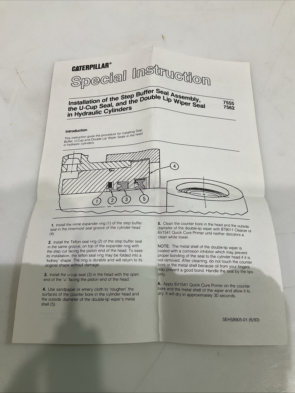 CAT-CATERPILLAR 9X-6392 SEAL HYDRAULIC KIT Y2M
