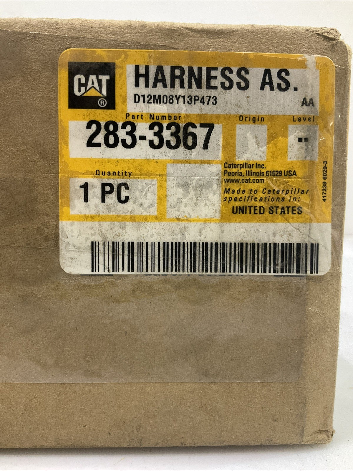 CAT- CATERPILLAR 283-3367 CABLE ASSEMBLY - STEERING COLUMN Y2M