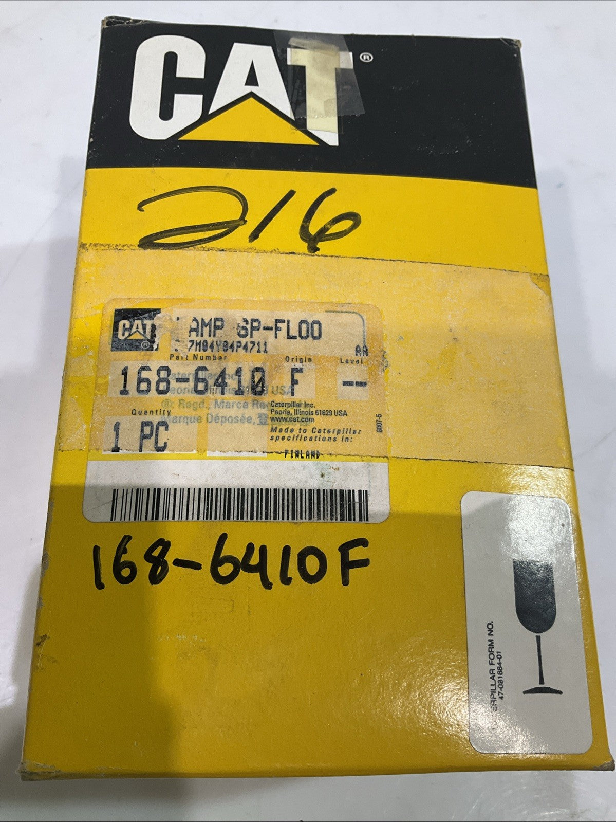 CAT-CATERPILLAR 168-6410 F 12V LAMP G ASSEMBLY LOT OF 2 Y2M
