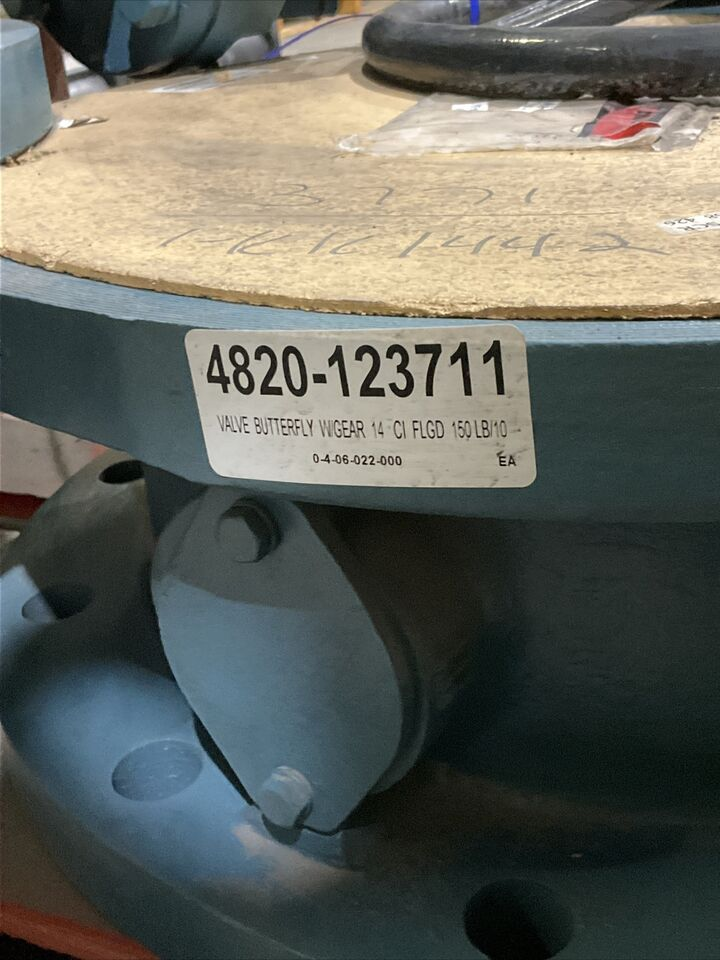 K-FLO KK1442 CI FLGD 150LB/ 10 SIZE 14 STYLE 504 BUTTERFLY VALVE 373