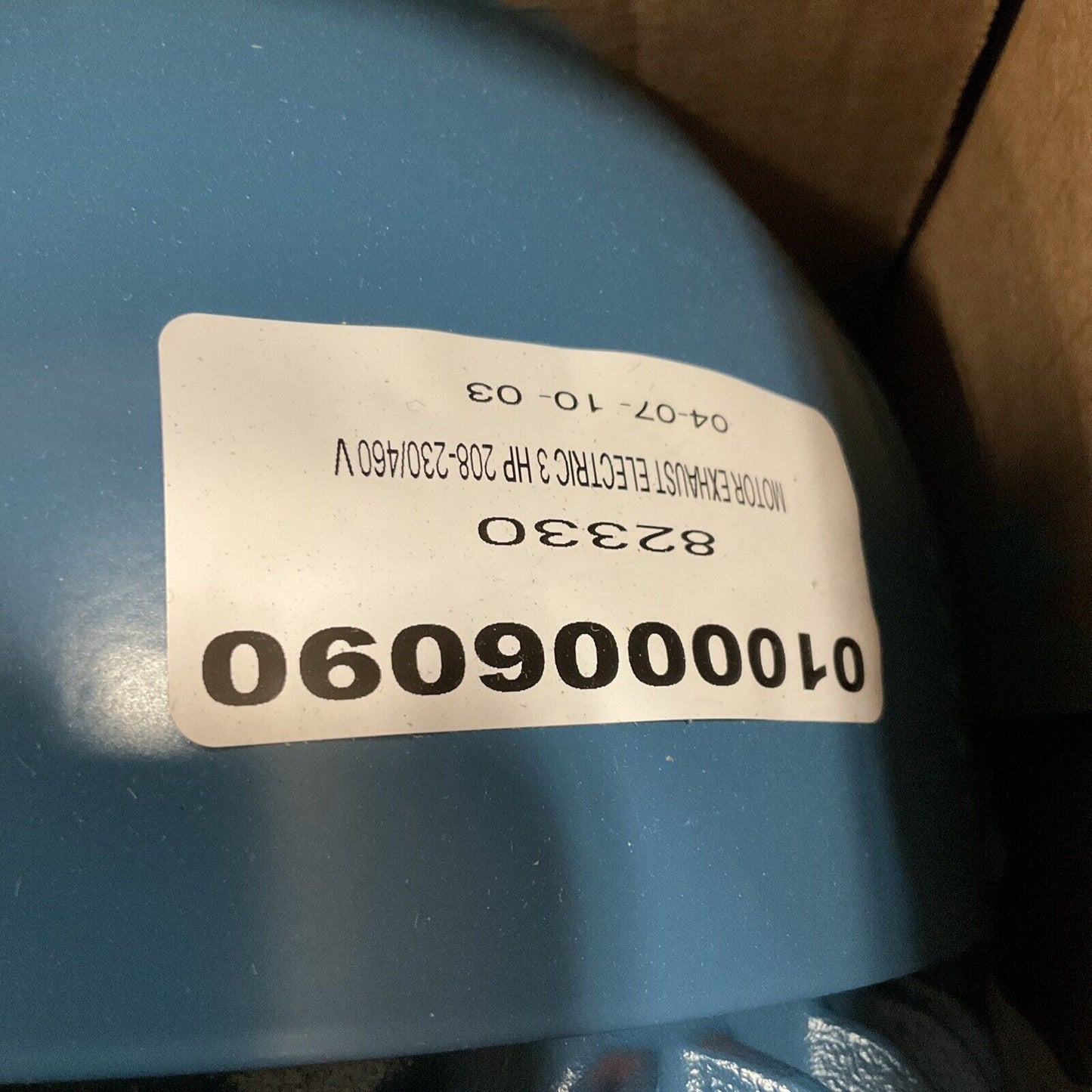 WEG 0318ET3E182T-W22 ELECTRIC EXHAUST MOTOR 3HP 2.2 KW 50 HZ 230 V 1445 RPM 373