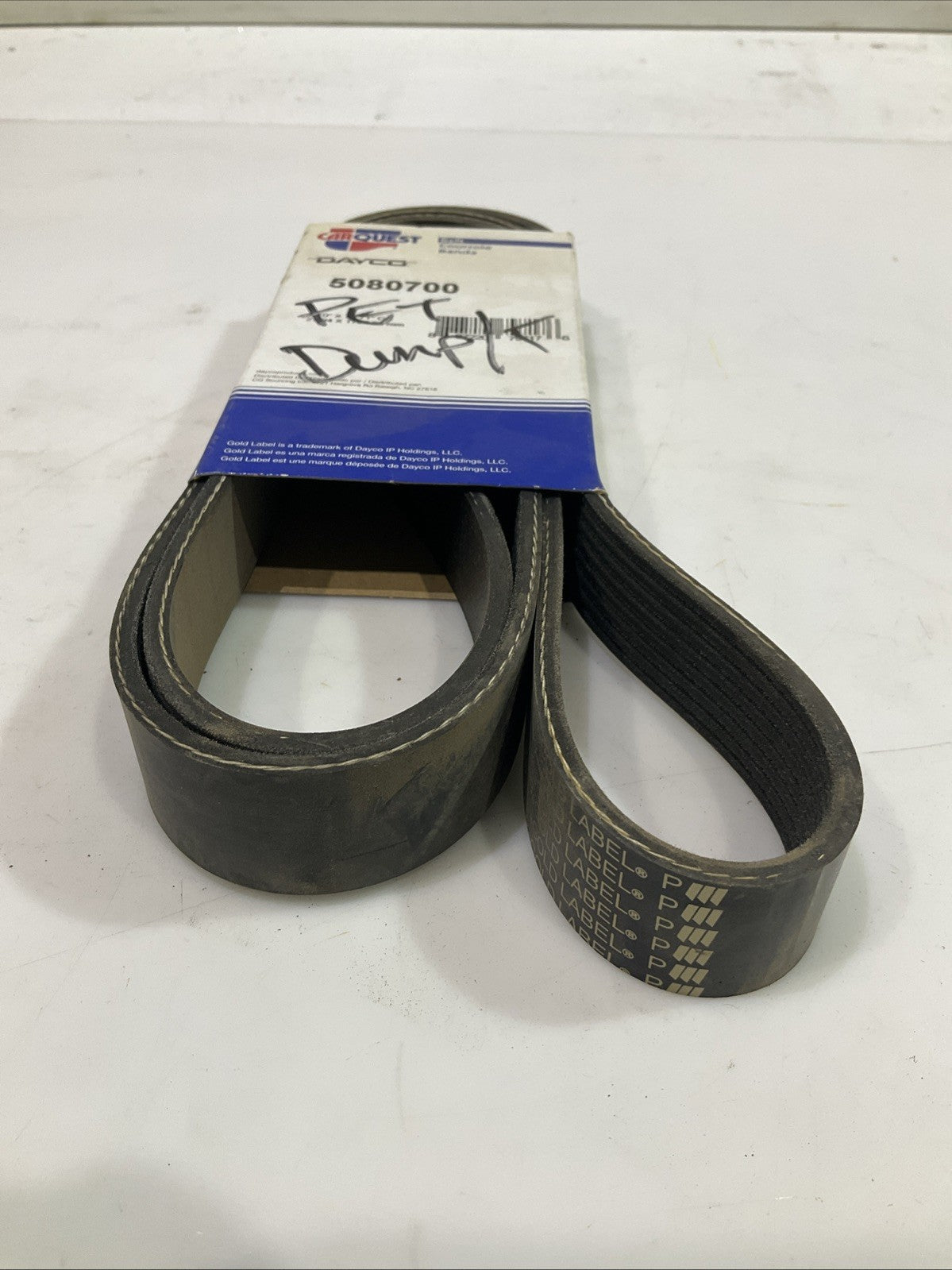 CARQUEST DAYCO 5080700 SERPENTINE BELT LOT OF 2 Y2M